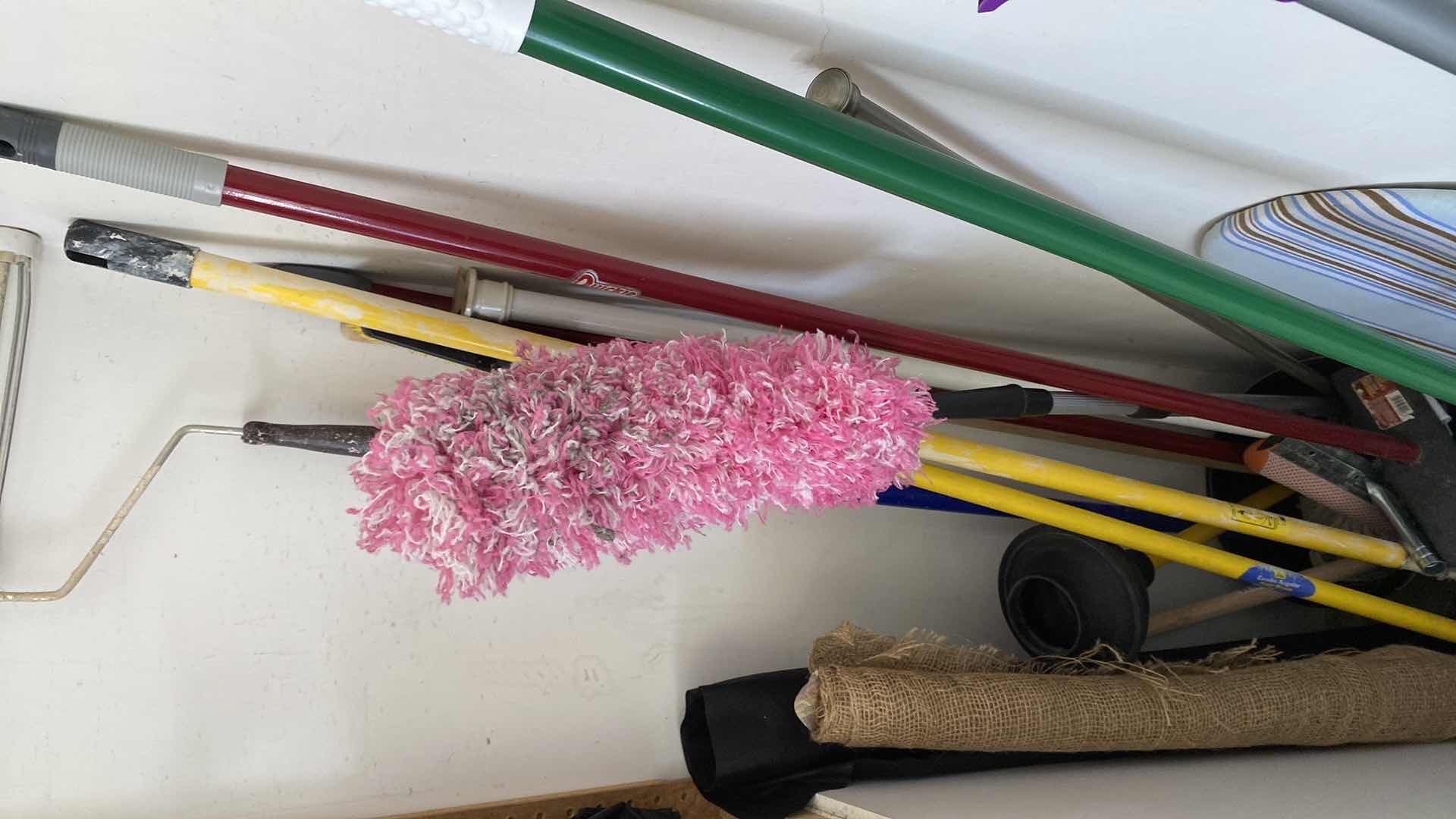 Photo 1 of CLEANING TOOLS, BURLAP AND WEED SCREEN