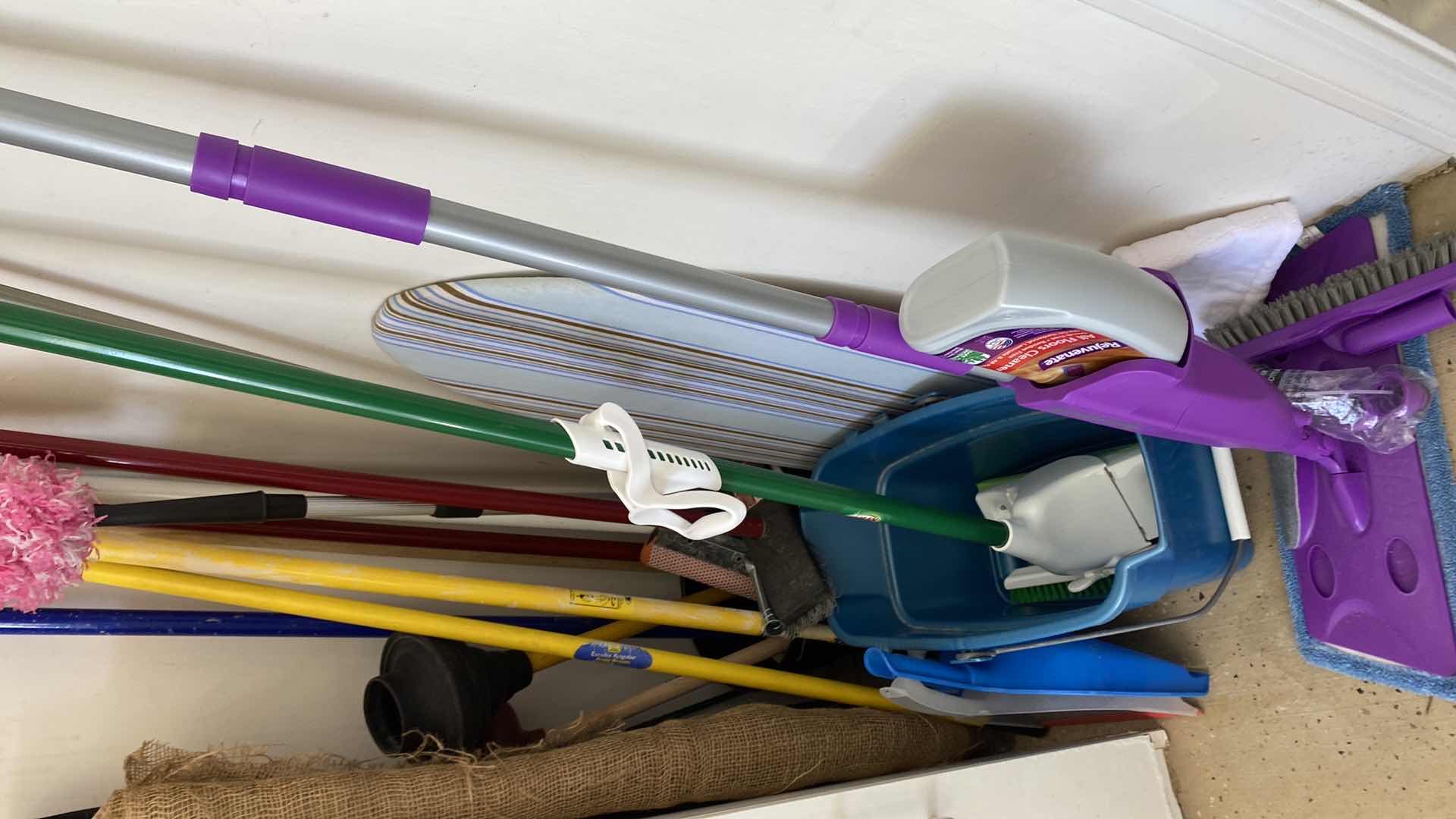 Photo 1 of CLEANING TOOLS, BURLAP AND WEED SCREEN