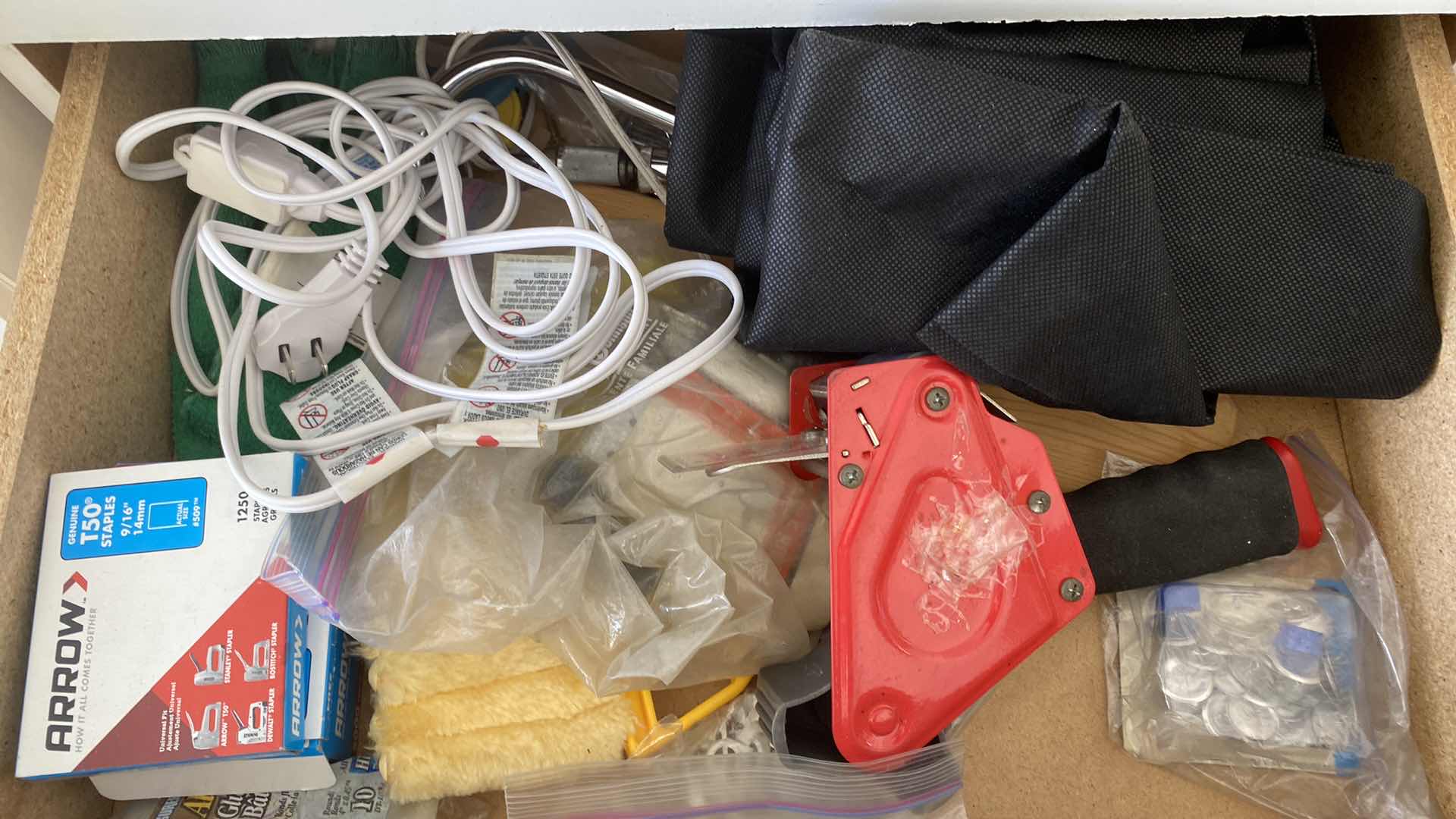 Photo 1 of CONTENTS OF 3 DRAWERS AND 1 DOOR LOWER GARAGE CABINET