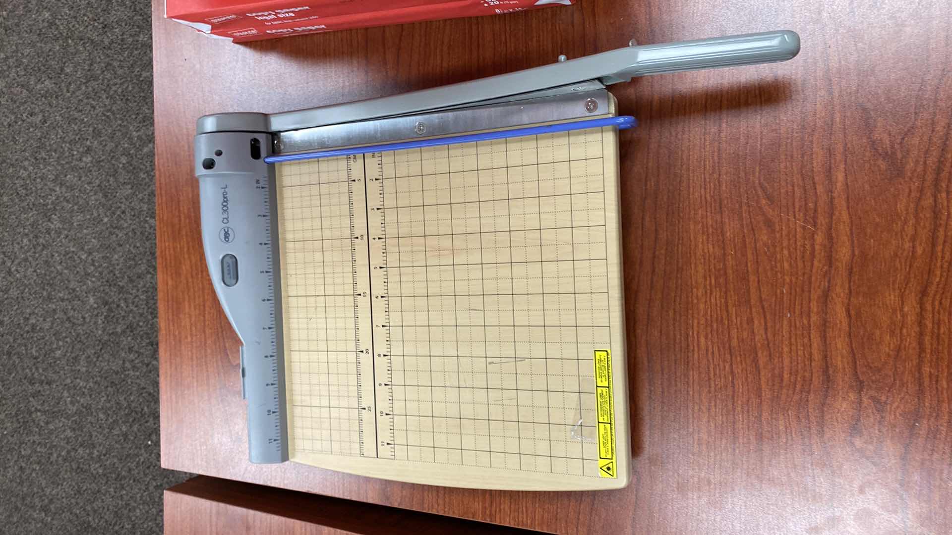 Photo 1 of ASSORTMENT OF OFFICE SUPPLIES LEGAL COPY  PAPER AND PAPER CUTTERS