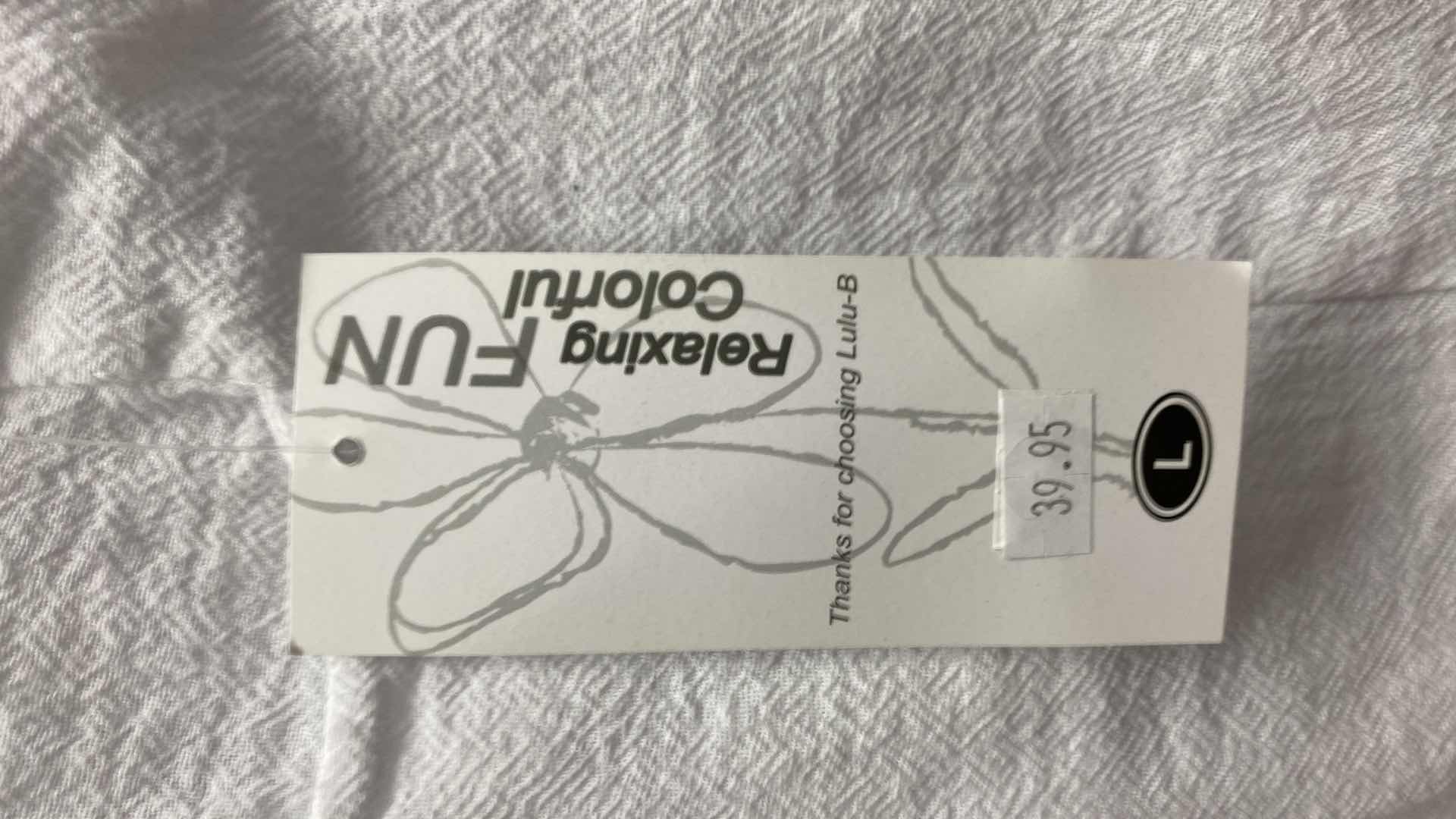 Photo 1 of NWT WOMEN’S SIZE L LULU-B PULL ON GAUZE PANTS  