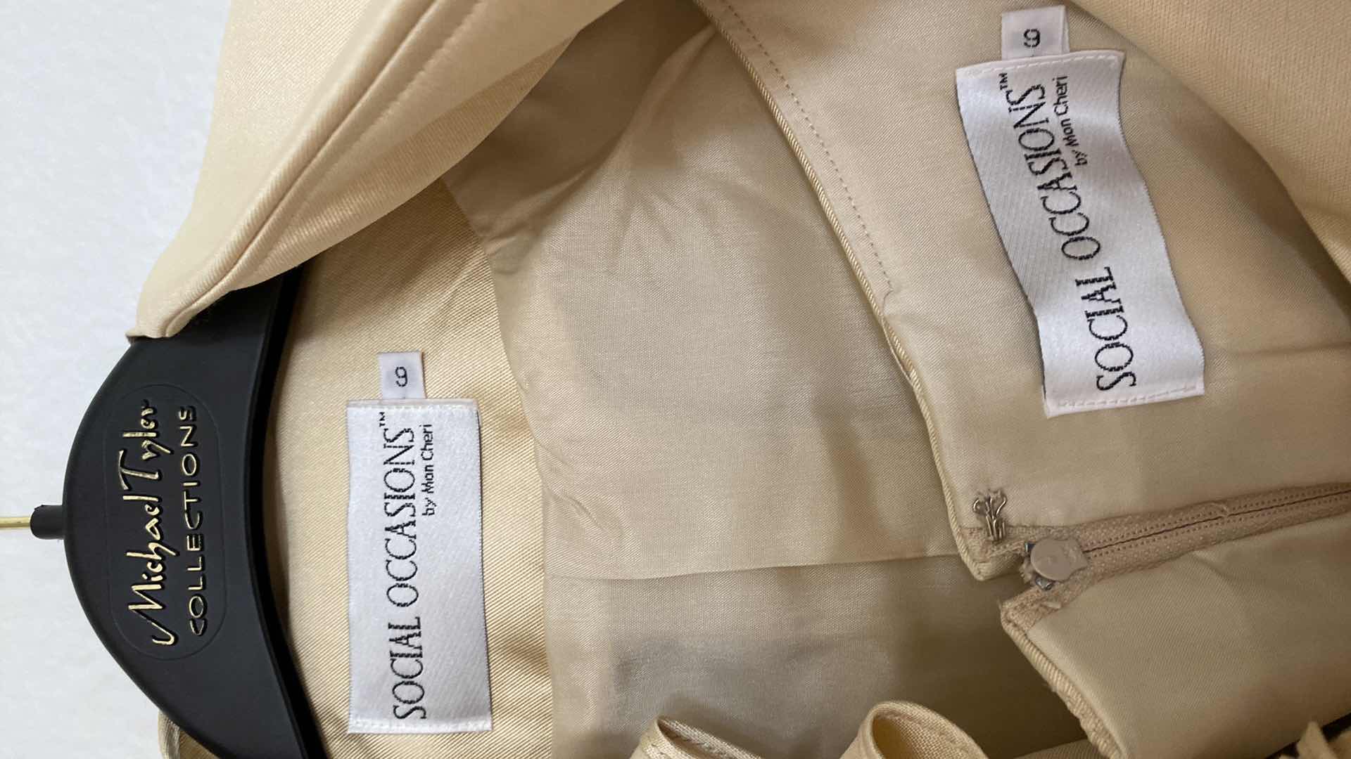 Photo 1 of NEW WOMEN’S SIZE 6 MON CHERI DRESS WITH CROP JACKET 