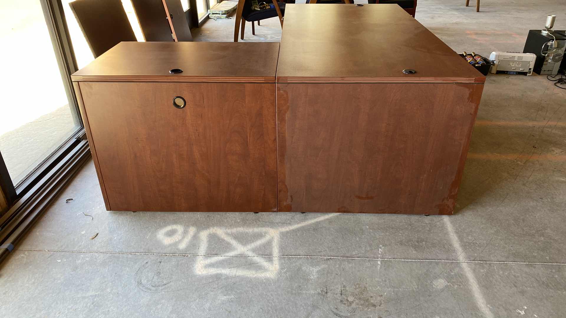 Photo 1 of 3 DRAWER DESK WITH RETURN 71 x 36 x H29, RETURN 35" x 24" H29"