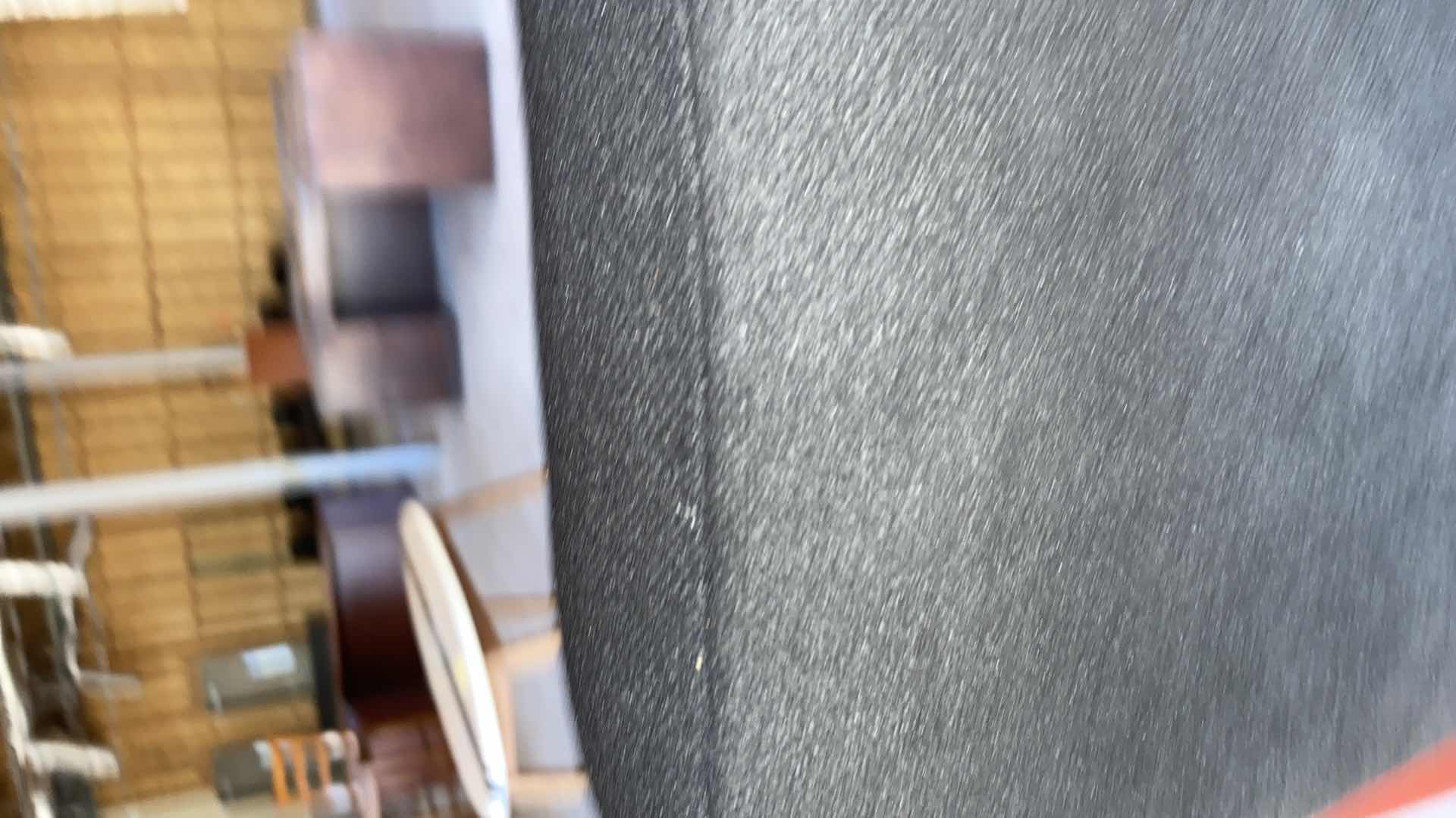 Photo 1 of BLACK OFFICE CHAIR WITH CHERRY ARMS