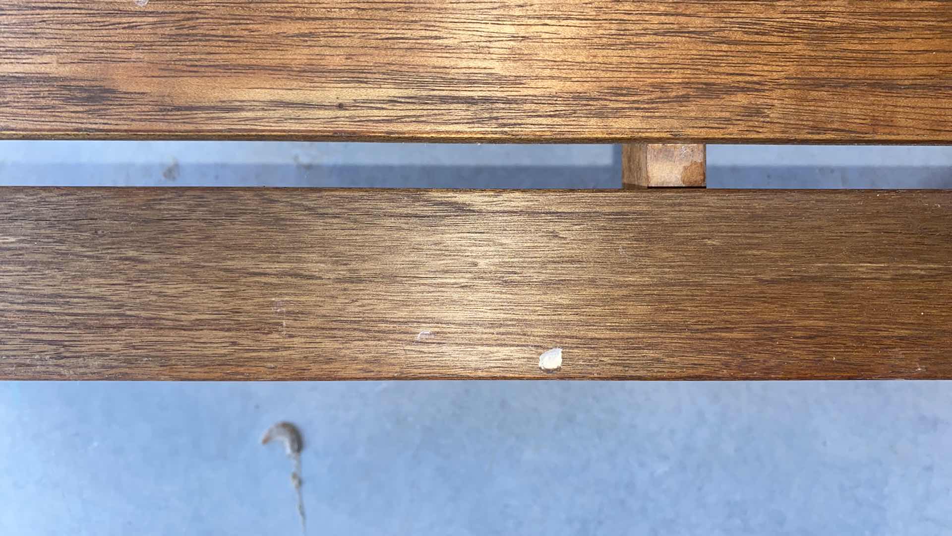 Photo 1 of 2-WOOD SLAT BENCHES 37 X 11 X H14