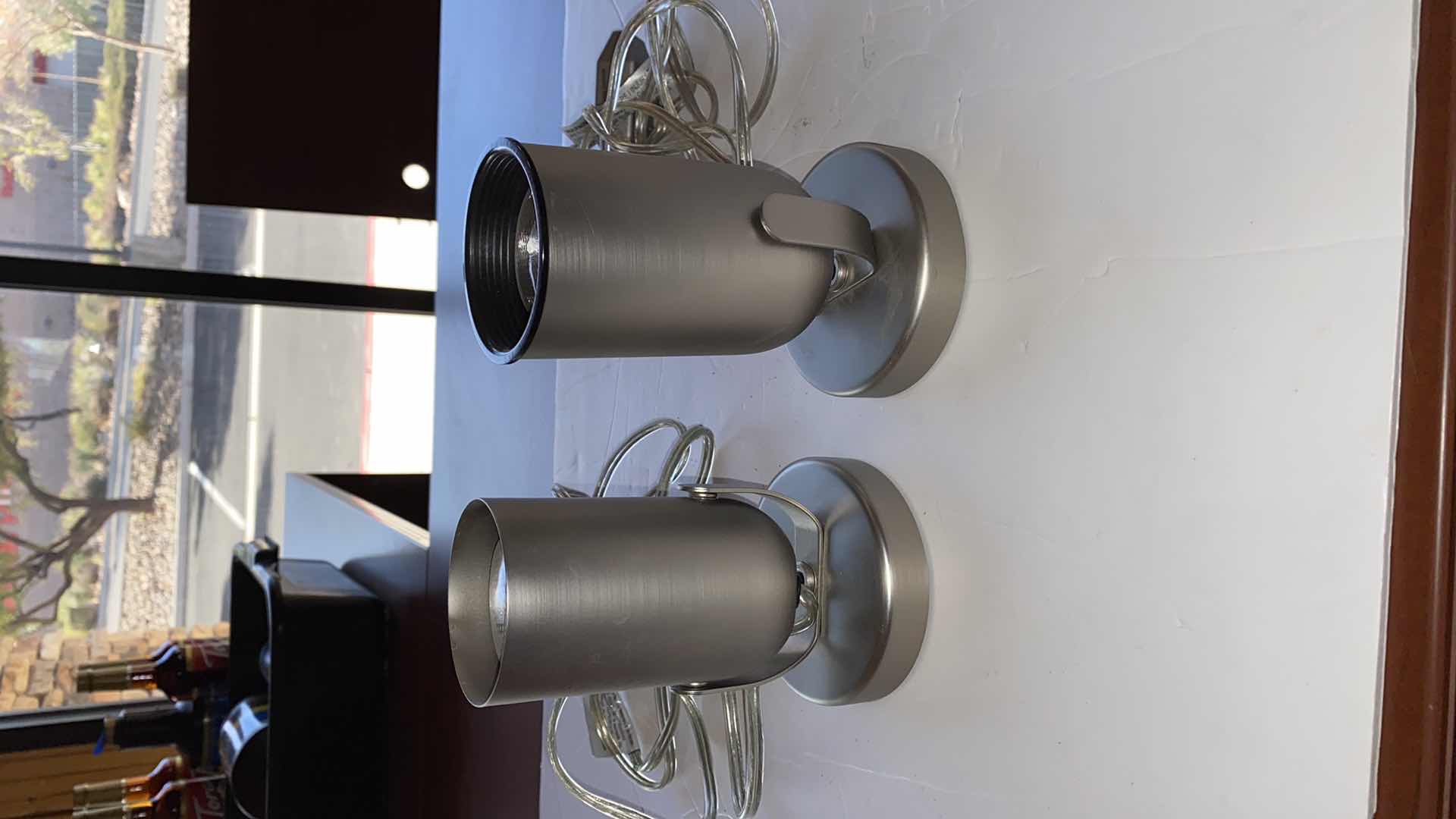 Photo 1 of 2-PORTABLE LAMP SPOT LIGHTS 4 X H6.25