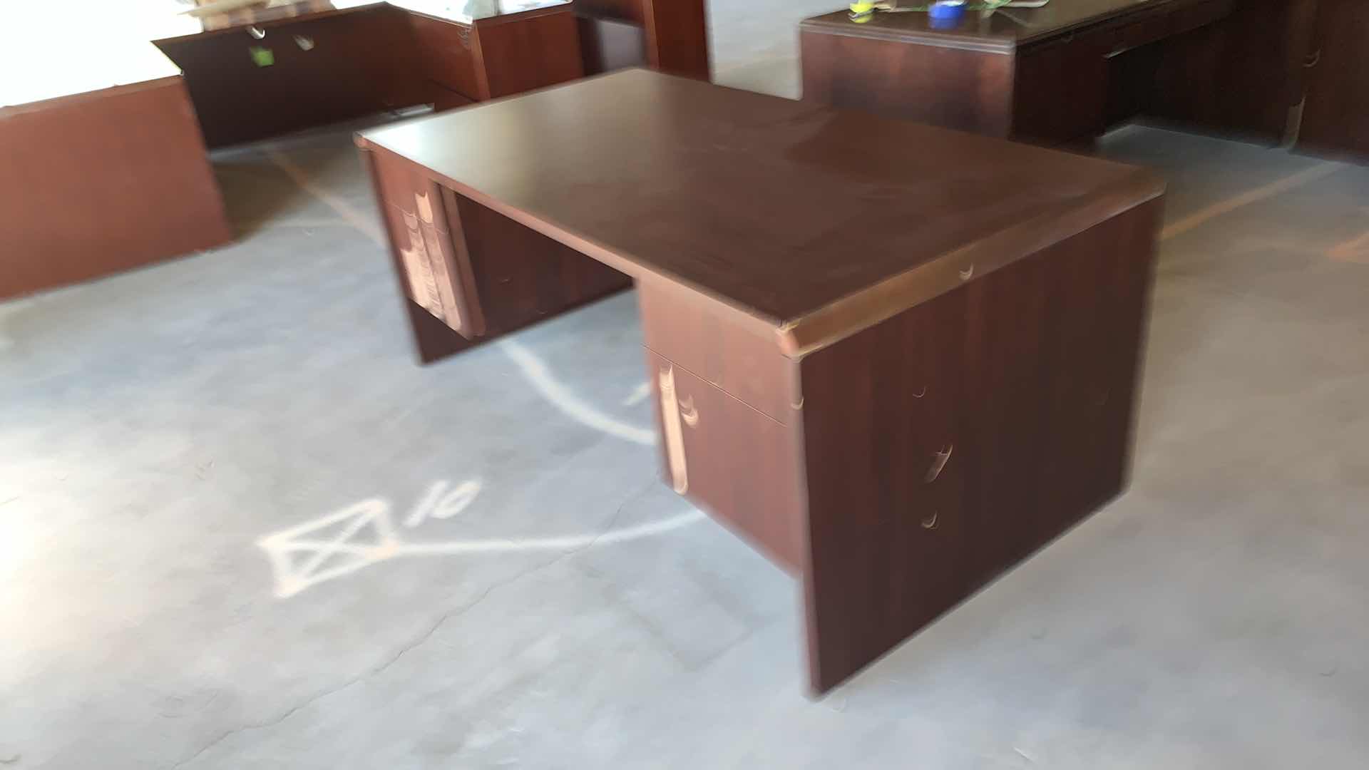 Photo 1 of 4 DRAWER WOOD EXECUTIVE DESK 72 x 37 x H 29