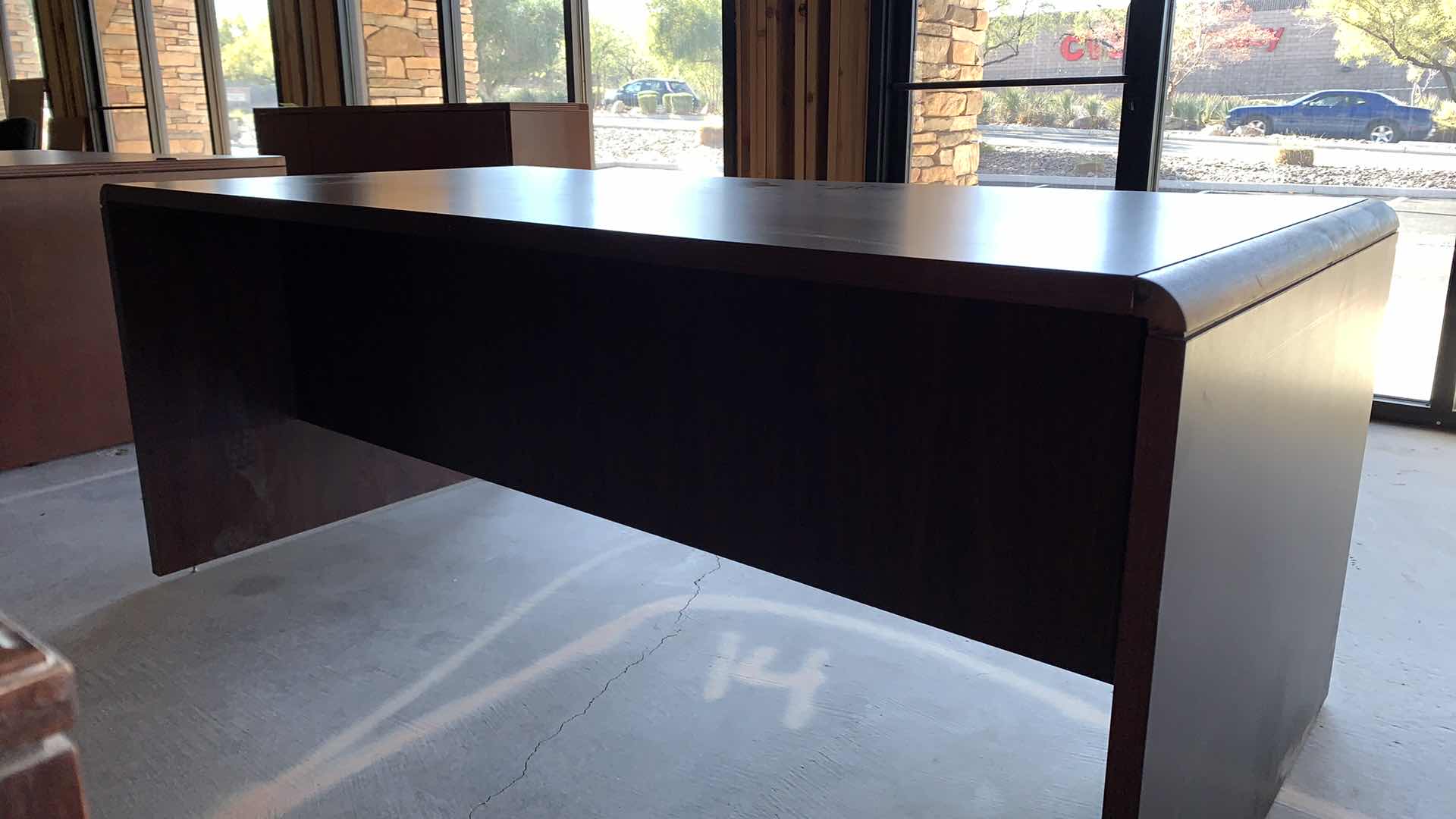 Photo 1 of 4 DRAWER WOOD EXECUTIVE DESK 72 x 37 x H 29
