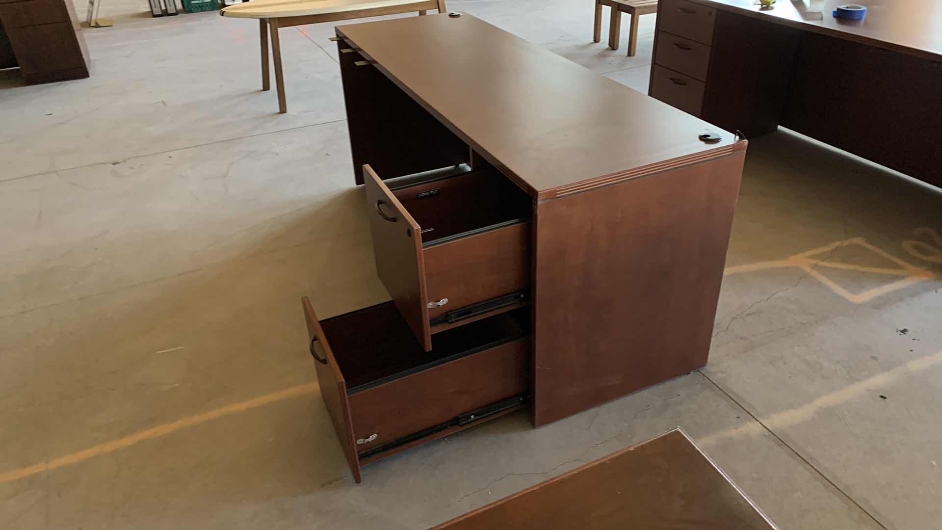 View 1 of WOOD EXECUTIVE DESK 
DESK 72 x 24 x H 30
