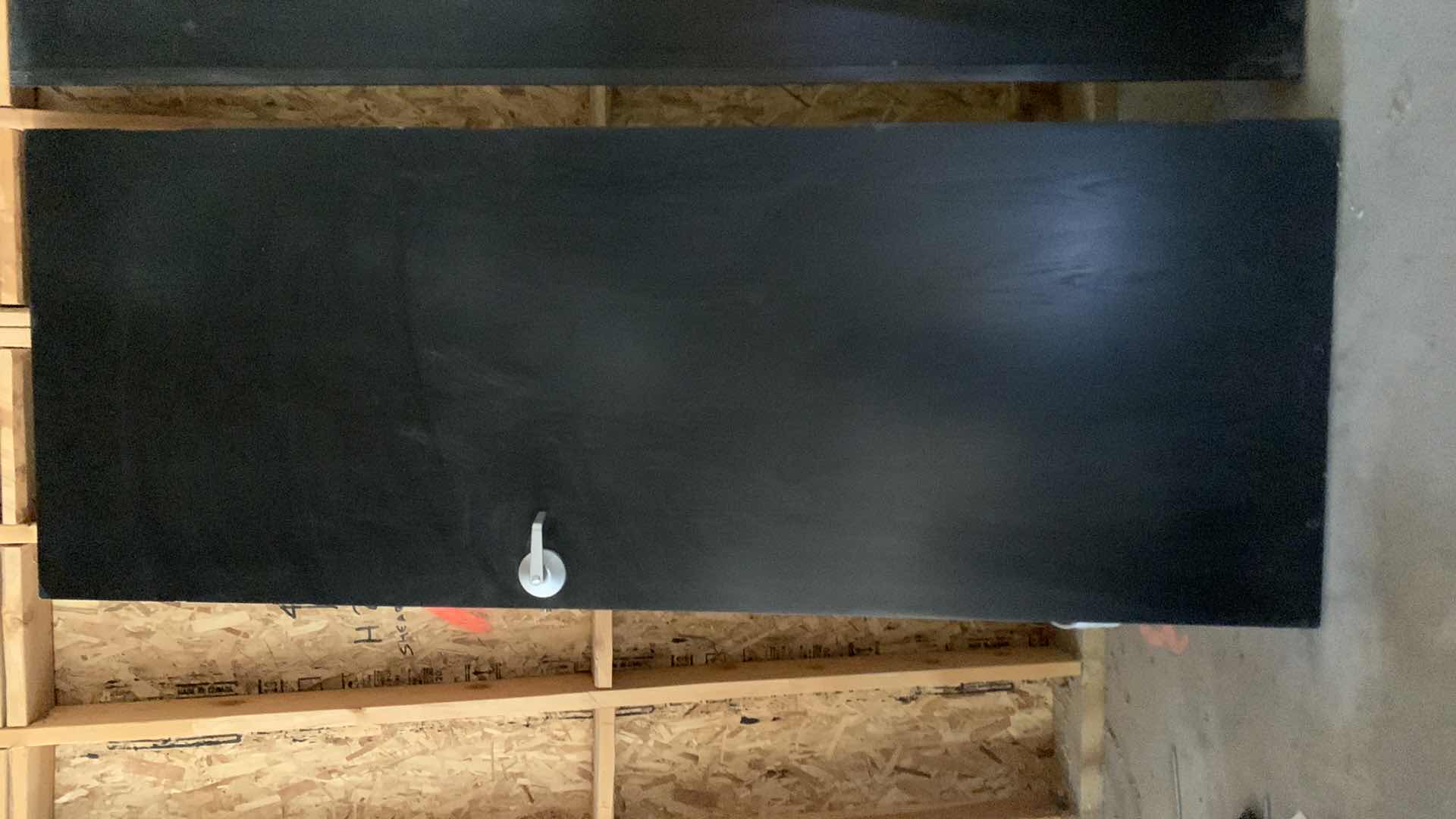 Photo 1 of BLACK WOOD GRAINED DOOR 
8' x 3'