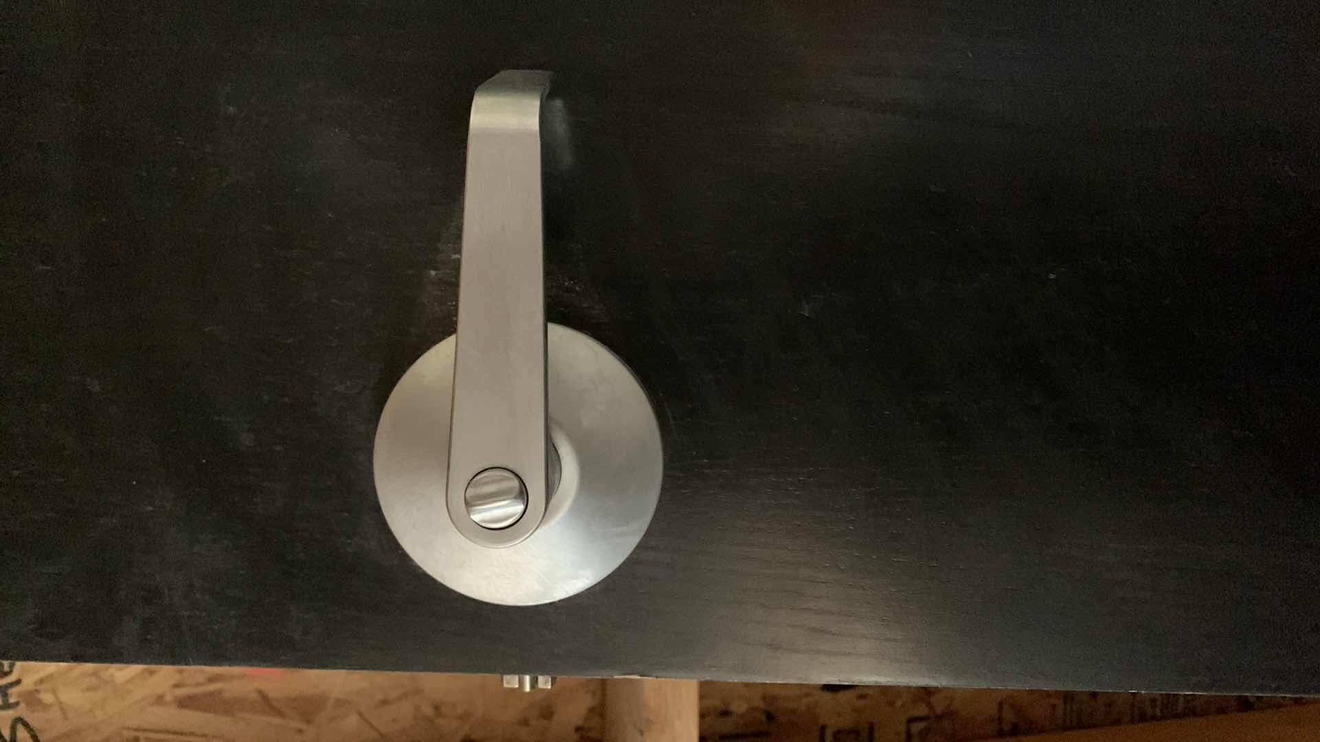 Photo 1 of BLACK WOOD GRAINED DOOR 
8' x 3'