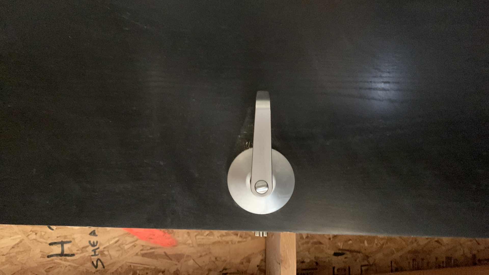 Photo 1 of BLACK WOOD GRAINED DOOR 
8'x3'