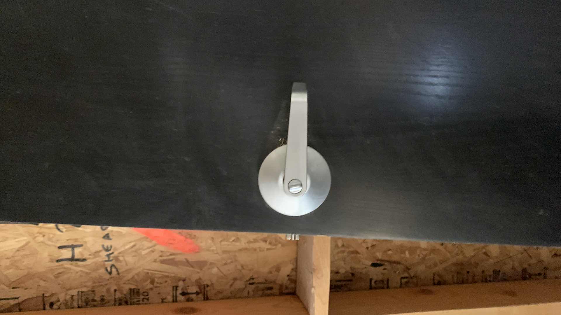 Photo 1 of BLACK WOOD GRAINED DOOR 
8 FEET BY 3 FEET