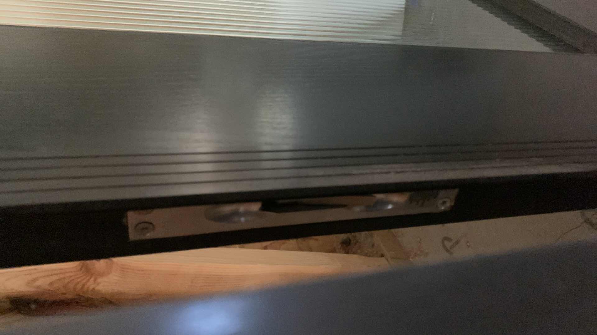 Photo 5 of BLACK WOOD GRAINED DOOR w GLASS PANE 
8 FEET BY 3 FEET