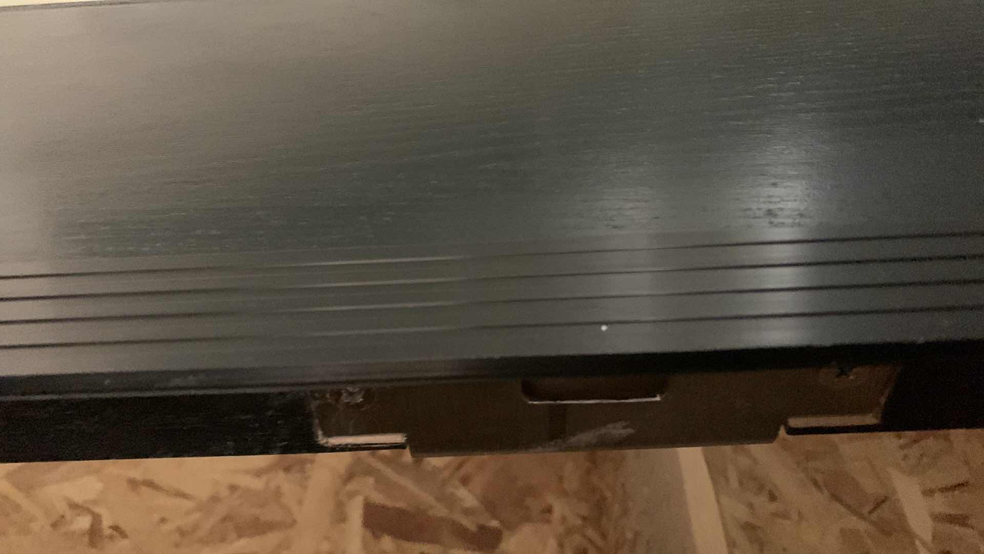 Photo 6 of BLACK WOOD GRAINED DOOR w GLASS PANE 
8 FEET BY 3 FEET