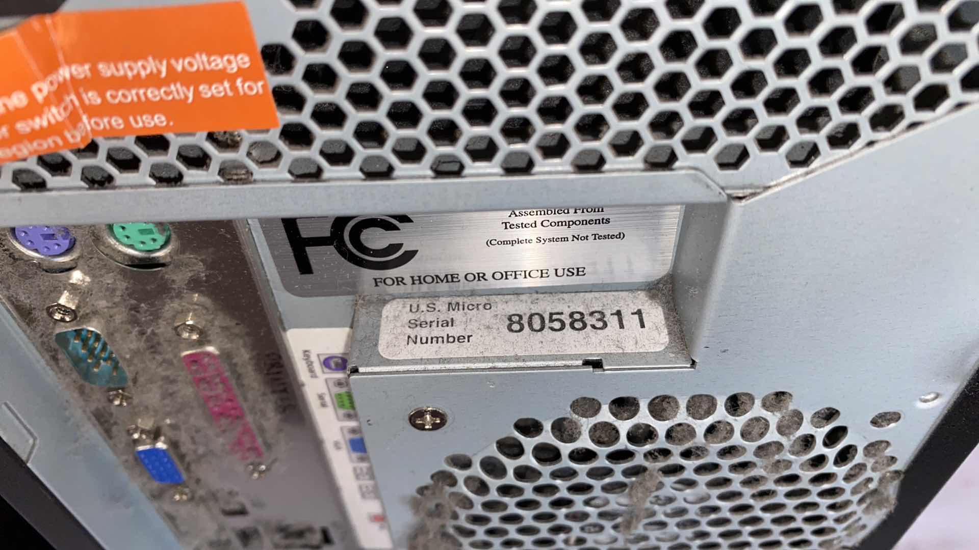 Photo 1 of 2-USMICRO COMPUTER TOWERS