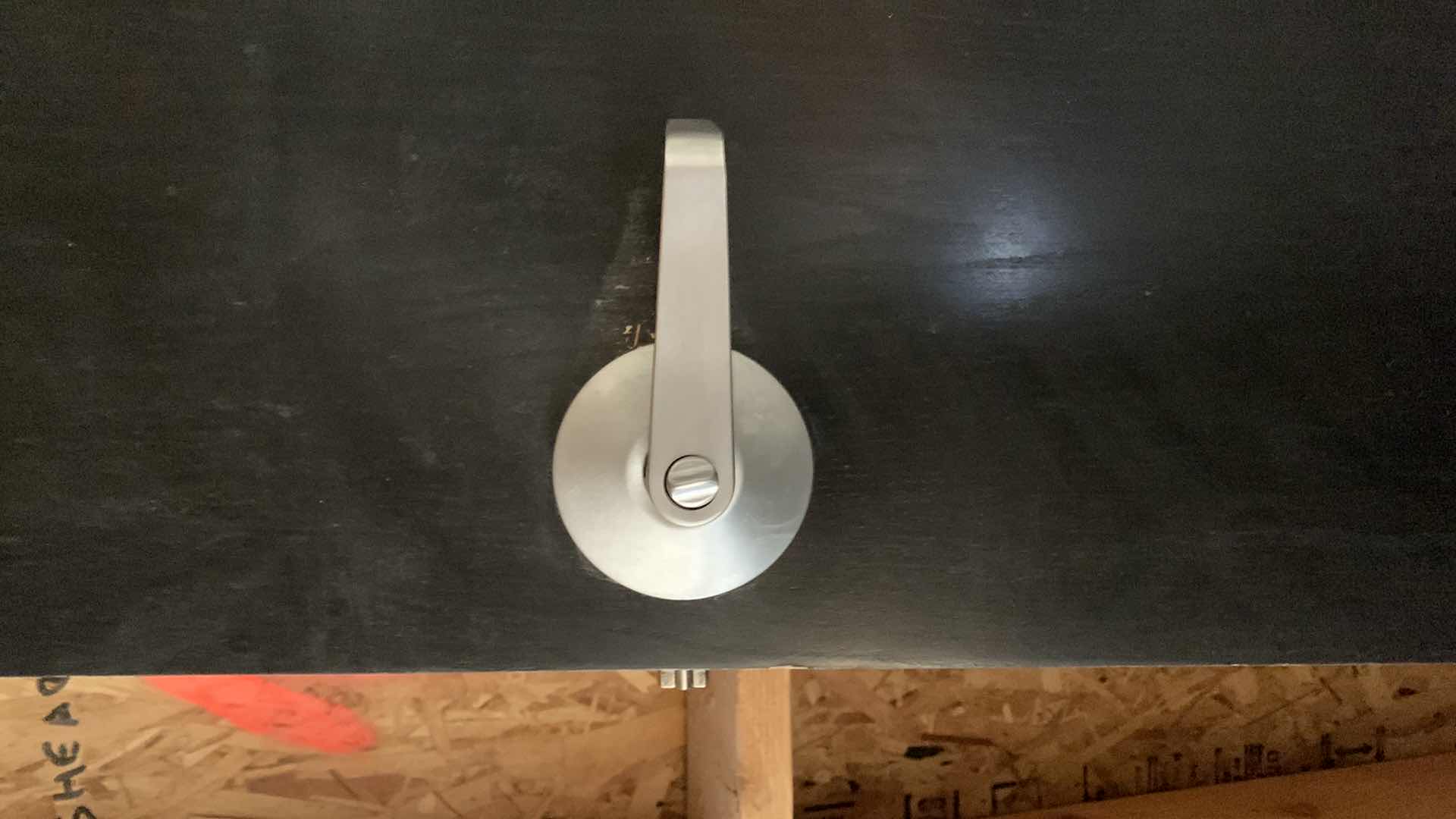 Photo 2 of BLACK WOOD GRAINED DOOR 
8' x 3'