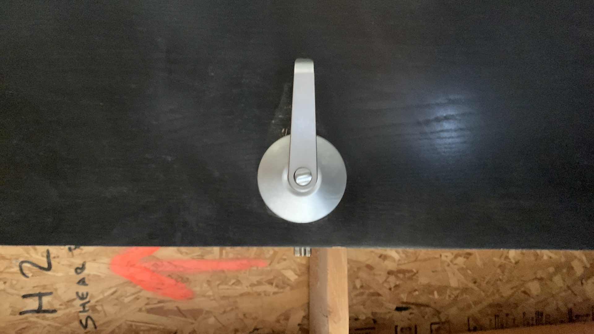 Photo 1 of BLACK WOOD GRAINED DOOR 
8'x3'