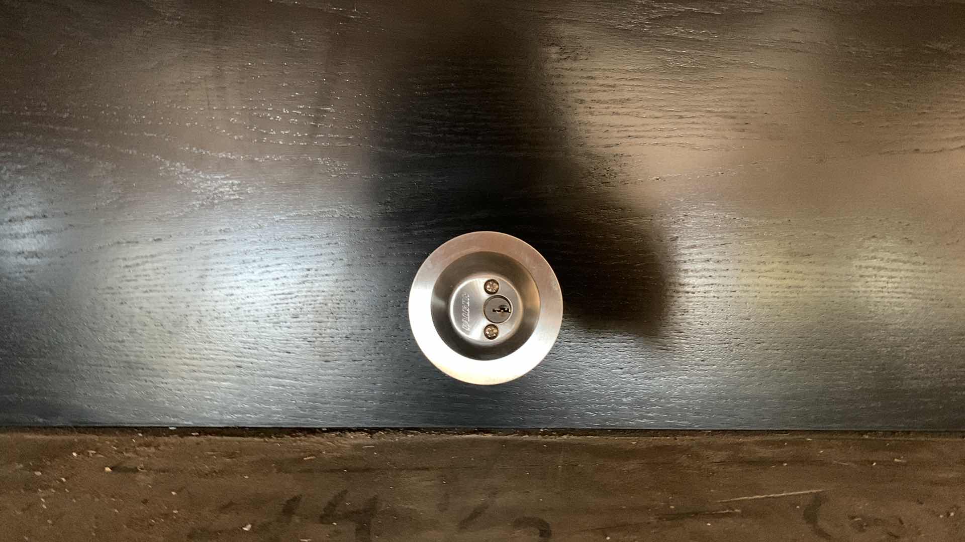 Photo 1 of BLACK WOOD GRAIN DOOR 8'x3'