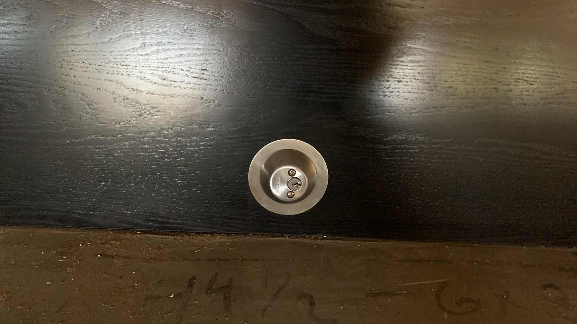 Photo 1 of BLACK WOOD GRAIN DOOR 8'x3'