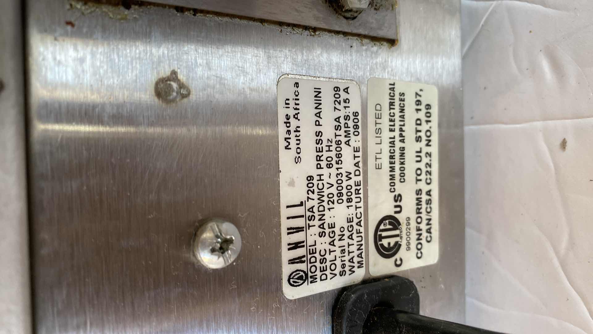 Photo 1 of ANVIL AMERICA TSA 7009 9 SLICE FLAT GRILL SANDWICH PRESS PANINI SUGGESTED RETAIL $350