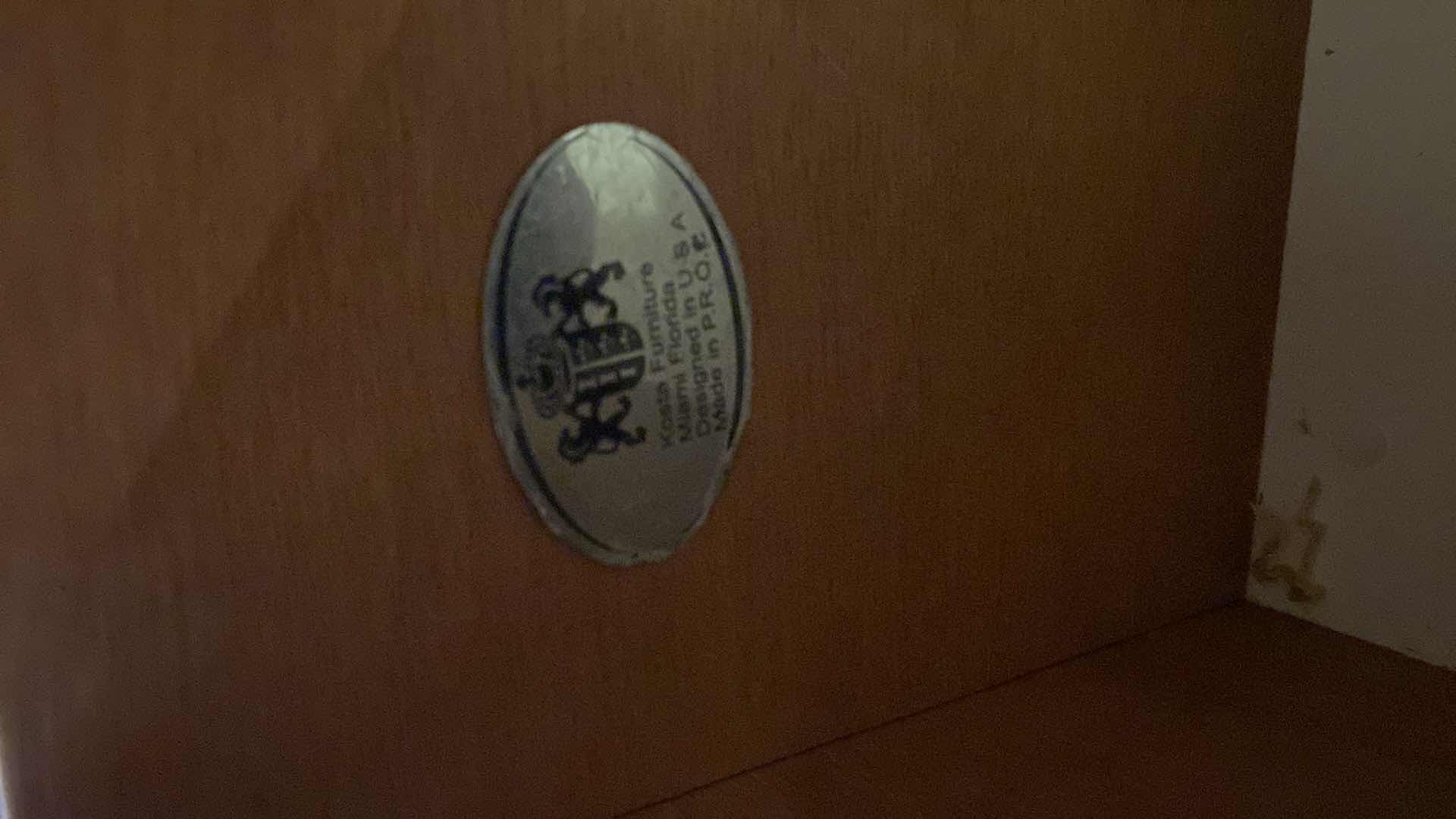 Photo 1 of 4 DRAWER TV STAND WITH SWIVEL TOP AND AND INSERT COMPONENT BOX. ELECTRONICS NOT INCLUDED. 72" X 22" H24"