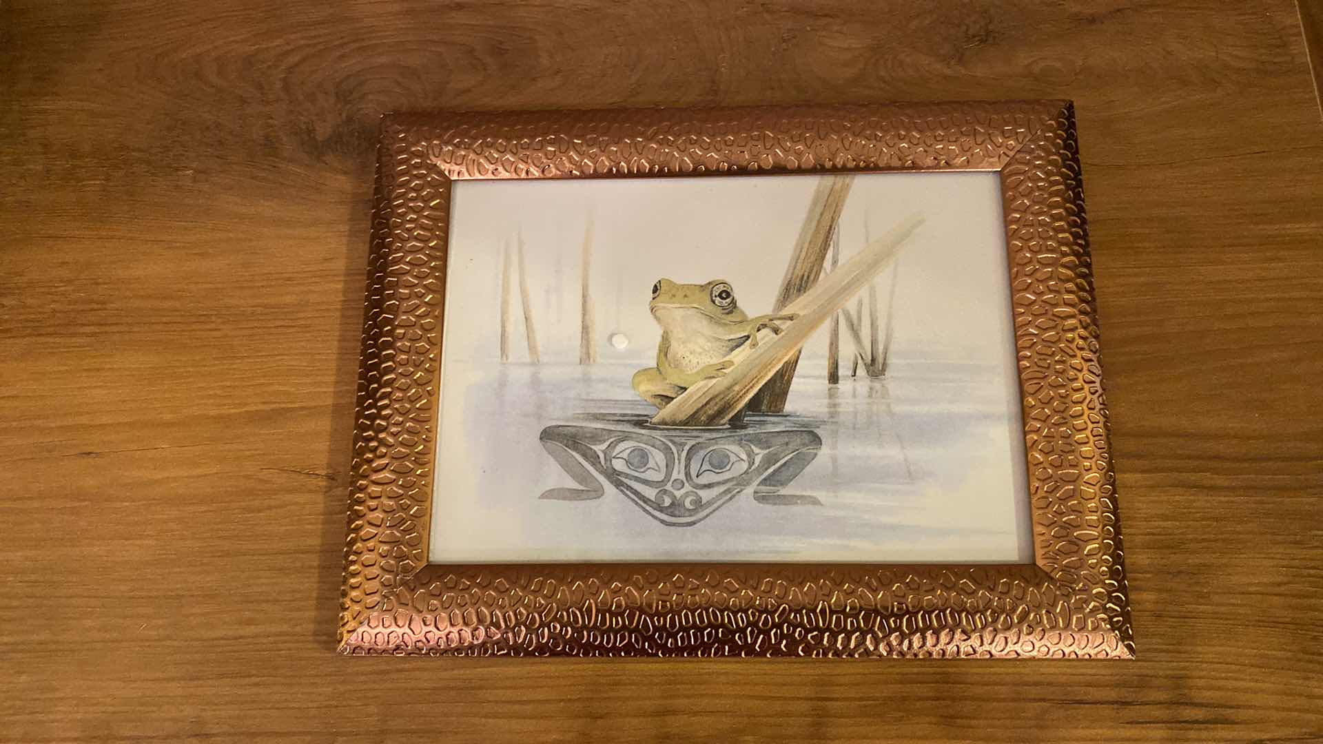 Photo 1 of 2 WALL ART LARGEST 9" X 12" AND RESIN STATUE BOY WITH TAMBOURINE H17"