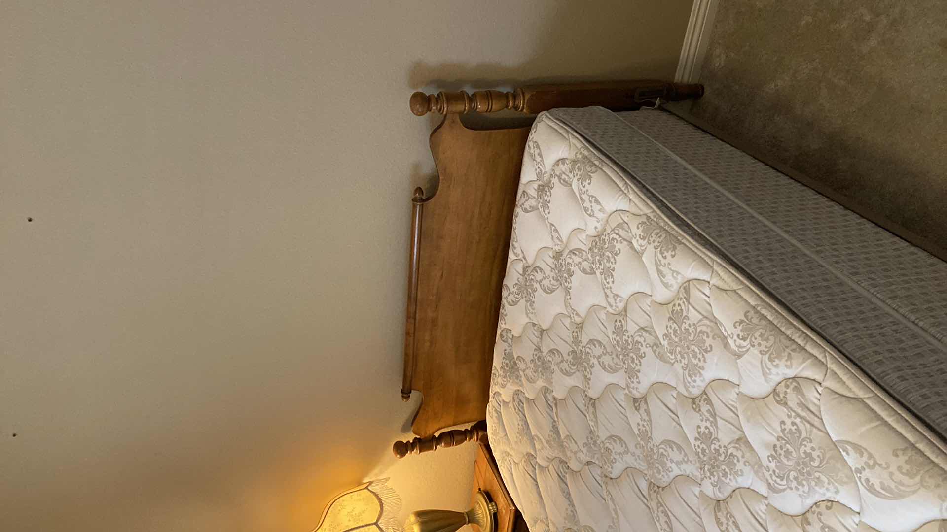 Photo 1 of 1960'S MID-CENTURY MODERN WOOD FULL SIZE BED (MATTRESS SOLD SEPARATELY) HEADBOARD H39"