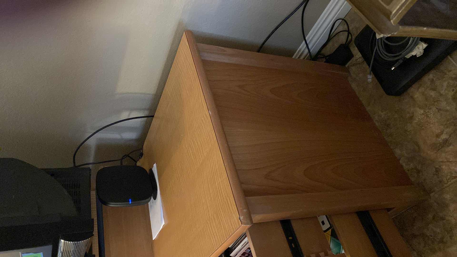 Photo 1 of 4 DRAWER WOOD TV STAND WITH SWIVEL SHELF AND COMPONENT AREA 72 X 22 H24 (TV NOT INCLUDED , CONTENTS NOT INCLUDED SOLD SEPARATELY)