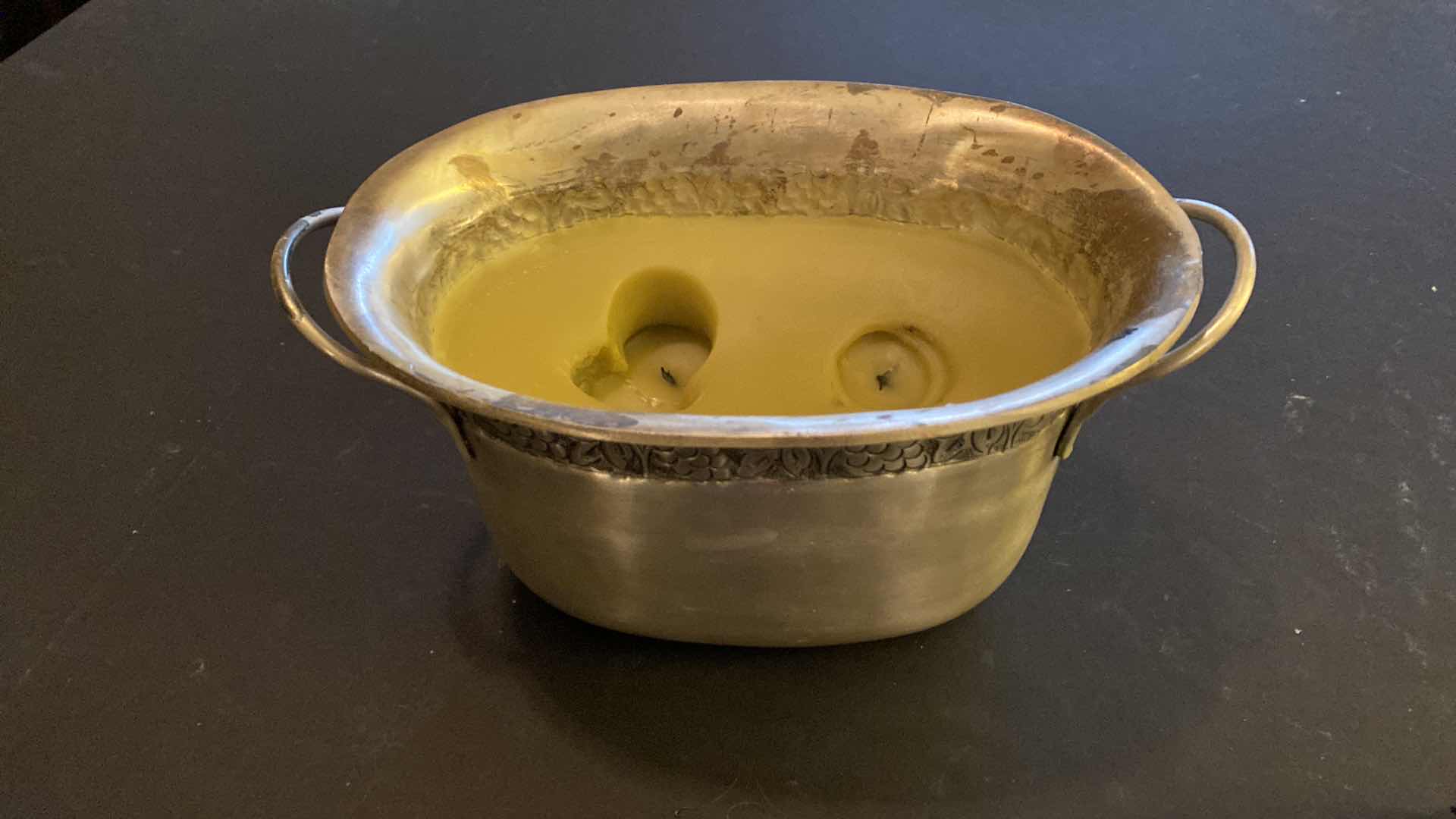 Photo 1 of 2 PIECES HOME DECOR, CANDLE AND HUMMINGBIRD FEEDER