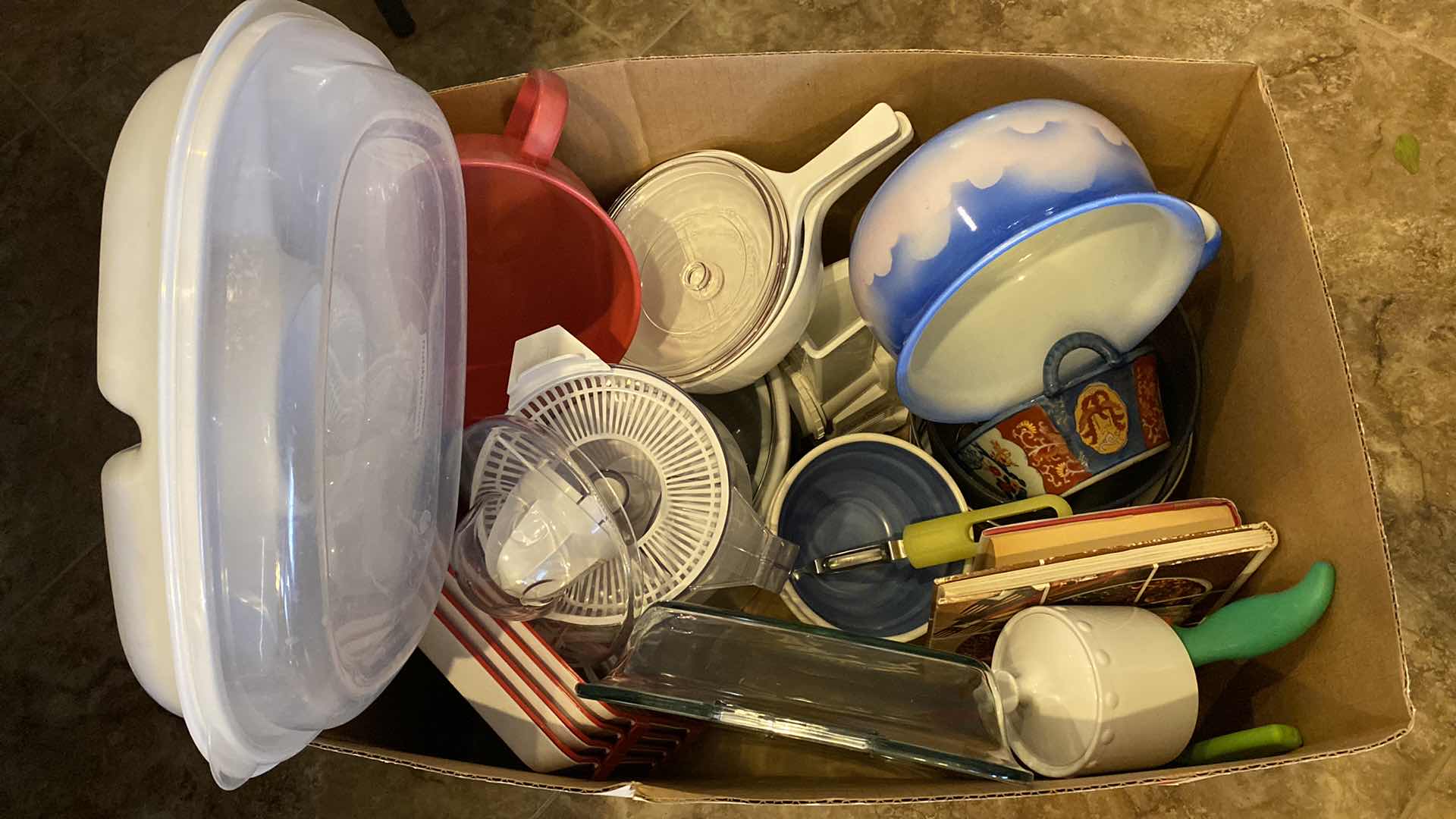 Photo 1 of BOX OF ASSORTED KITCHEN ITEMS