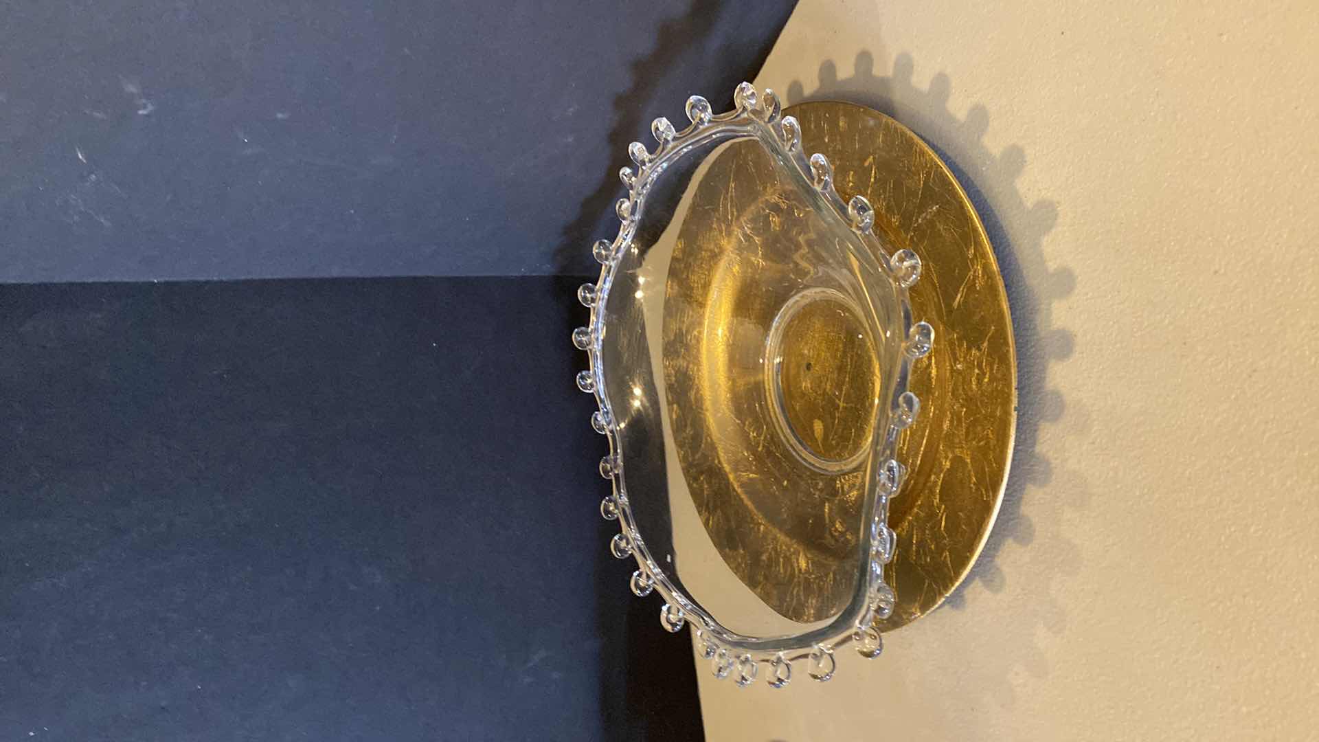 Photo 1 of 6 ROCKS CRYSTAL GLASSES, GLASS BOWL AND PLASTIC CHARGER