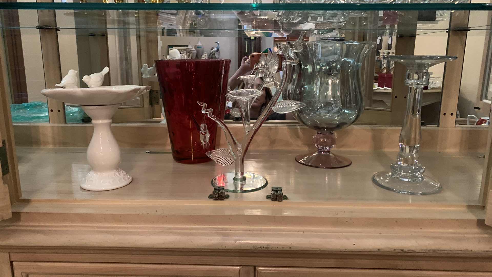 Photo 1 of 5 PIECE CRYSTAL / GLASS / PORCELAIN COLLECTIBLES