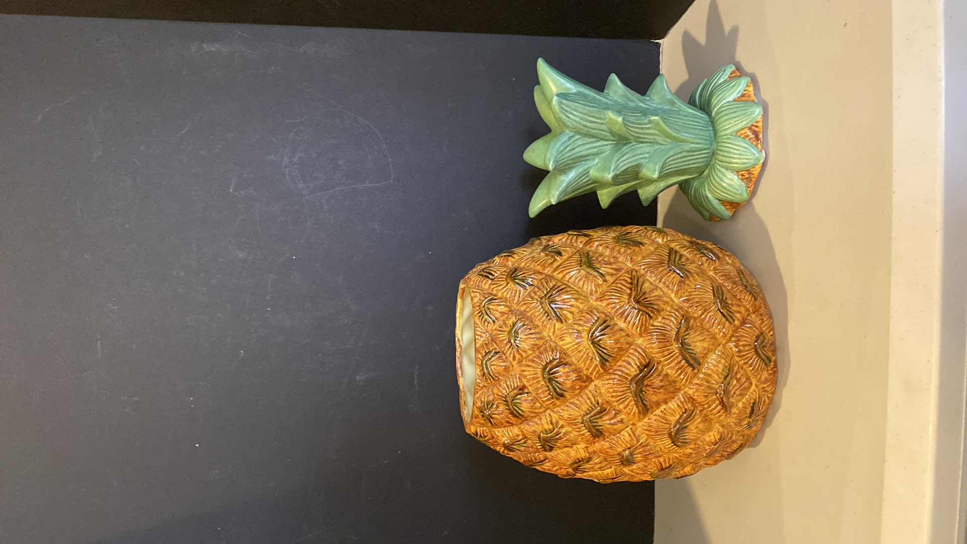 Photo 1 of CERAMIC PINEAPPLE COOKIE JAR H17