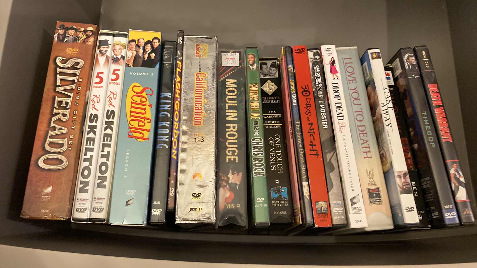 Photo 1 of 4 DRAWER STORAGE WITH DISNEY AND ASSORTED VHS AND DVDS 26 X 18 H36