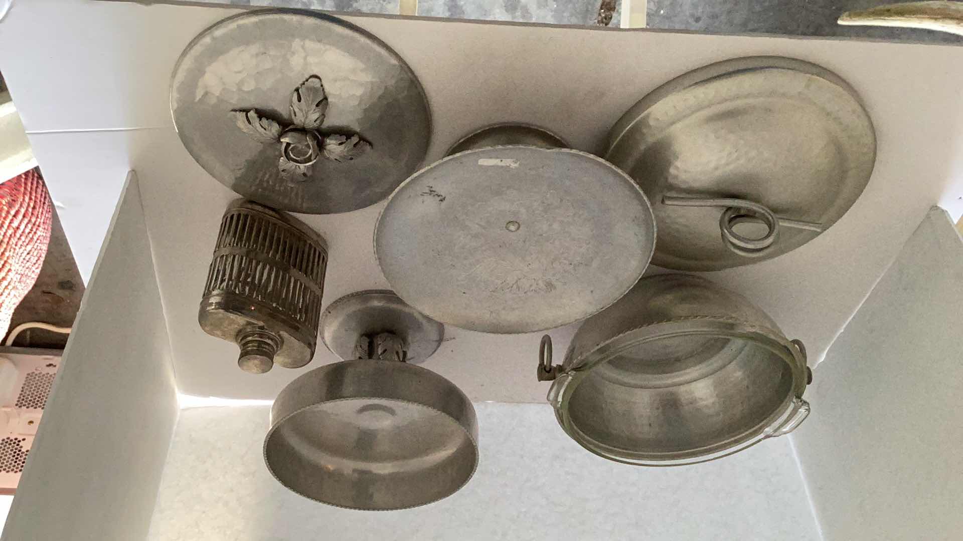 Photo 1 of ASSORTED KITCHEN ITEMS AND FLASK