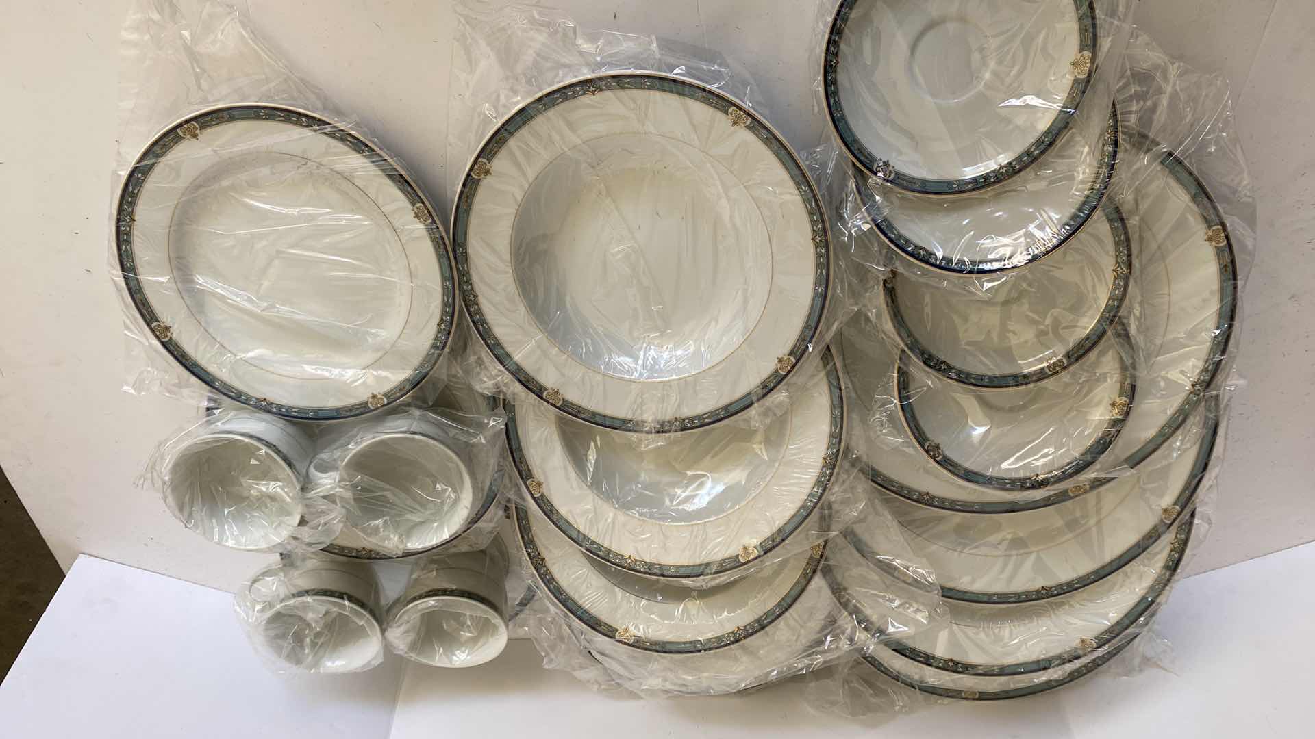 Photo 1 of MIKASA BELVEDERE 20 PIECE SERVICE AND 5 GOBLETS