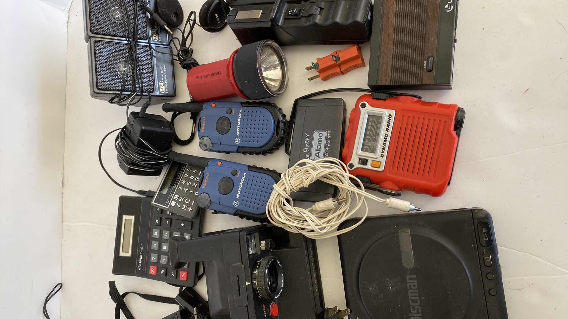 Photo 1 of ASSORTED ELECTRONIC ITEMS SONY MOTOROLA POLAROID