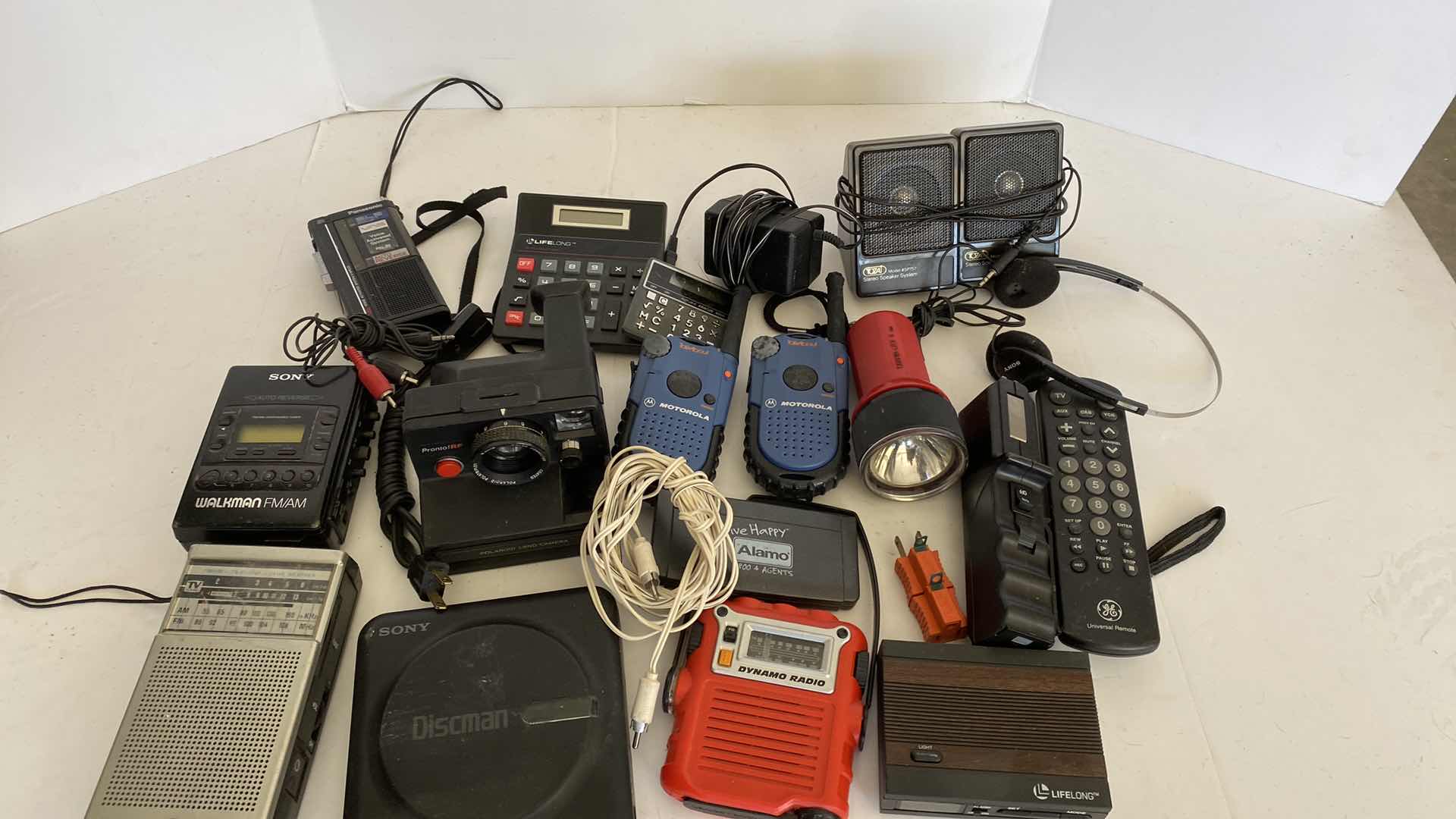 Photo 1 of ASSORTED ELECTRONIC ITEMS SONY MOTOROLA POLAROID