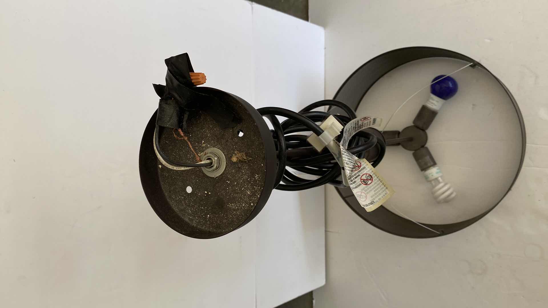 Photo 1 of LARGE METAL HANGING LAMP H32”