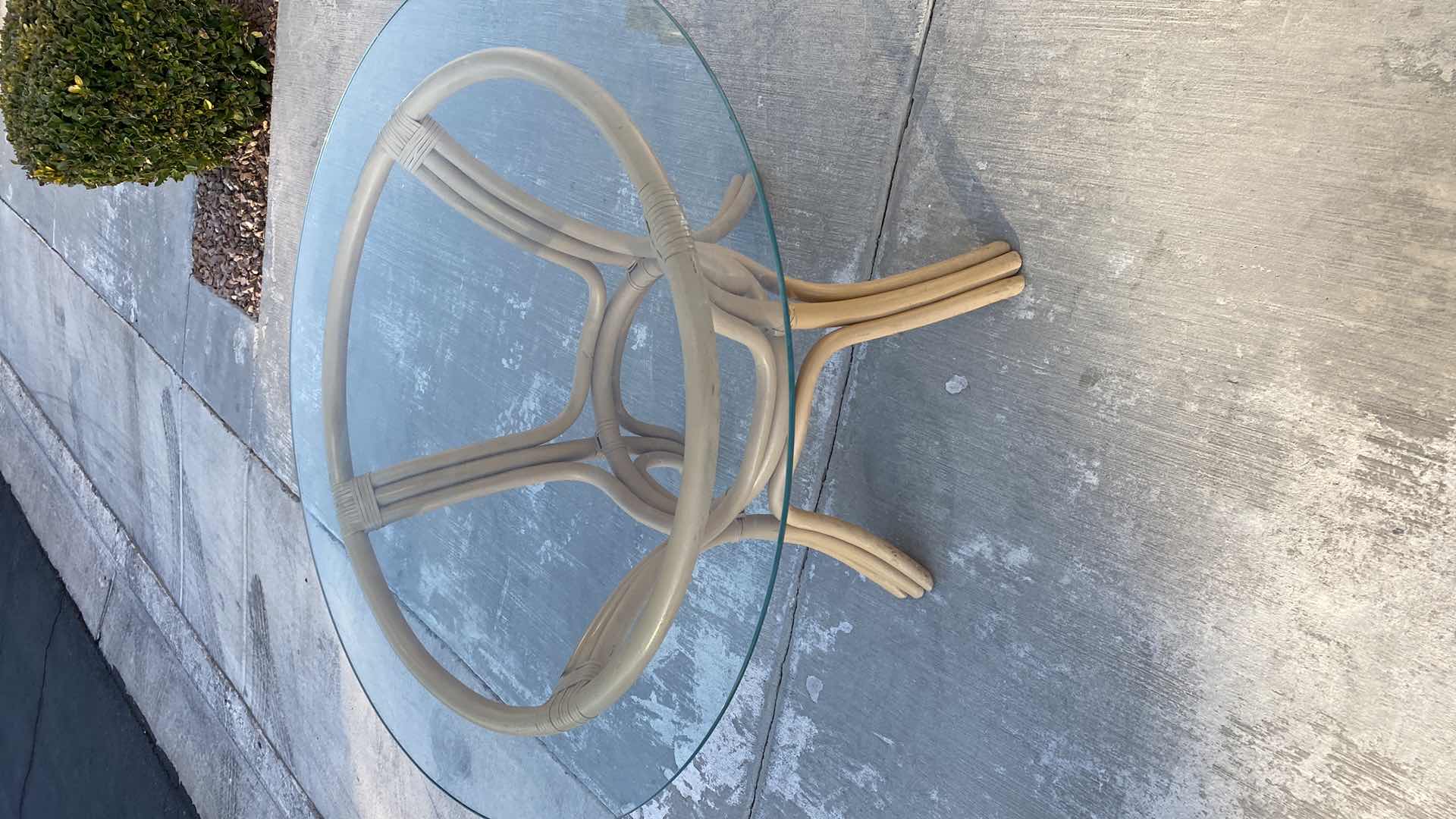 Photo 3 of 42” X H30" GLASS TOP DINING TABLE