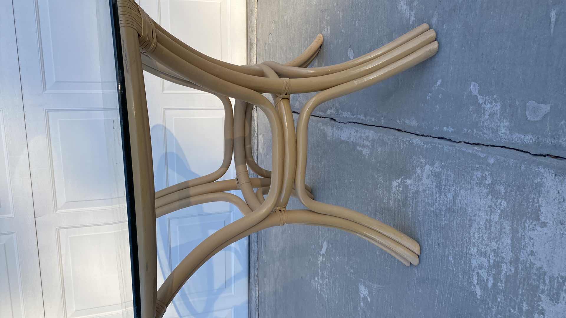 Photo 1 of 42” X H30" GLASS TOP DINING TABLE