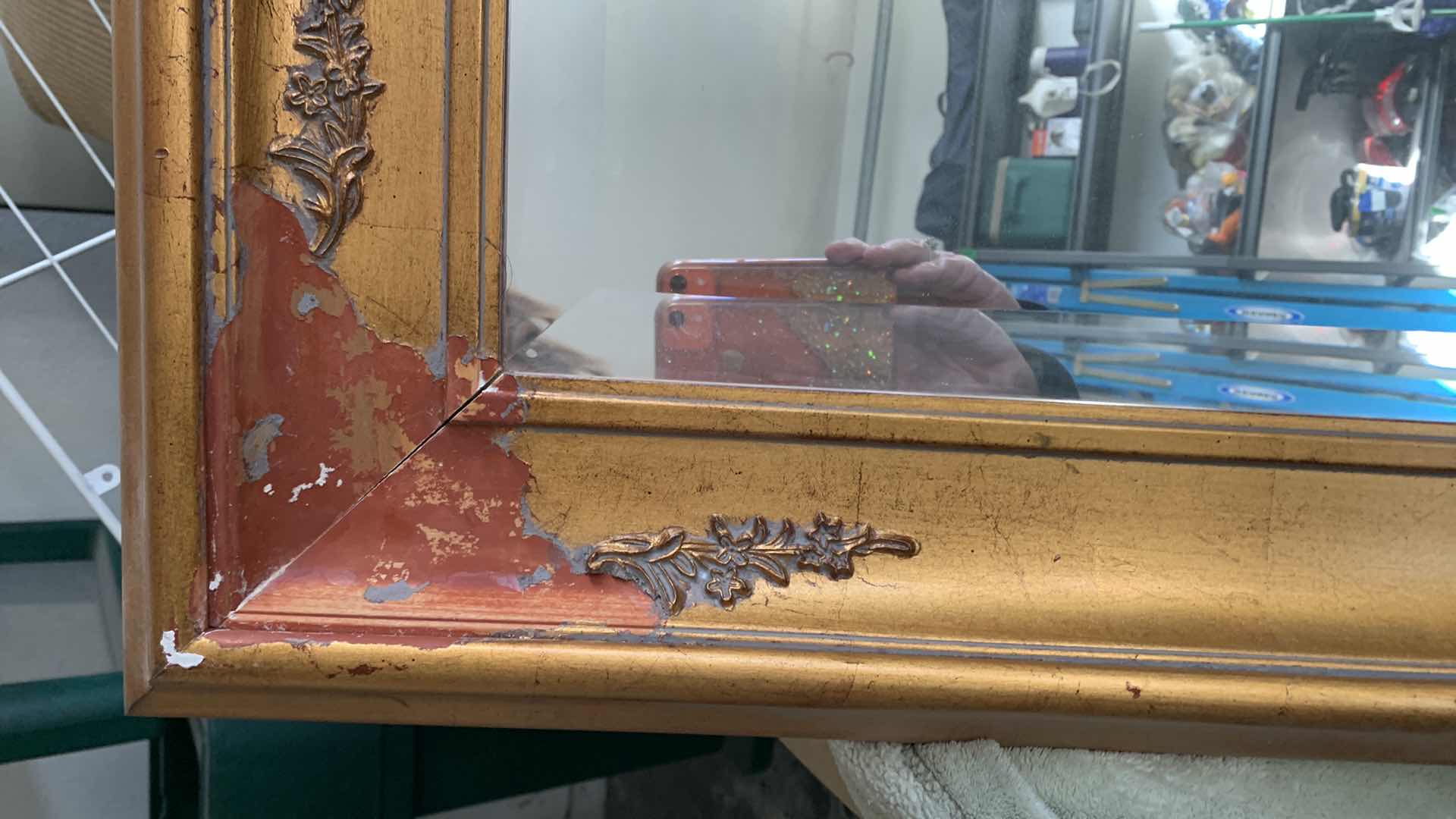 Photo 1 of HOME DECOR - VERY LARGE, HEAVY GOLD FRAMED MIRROR 69” x “46”