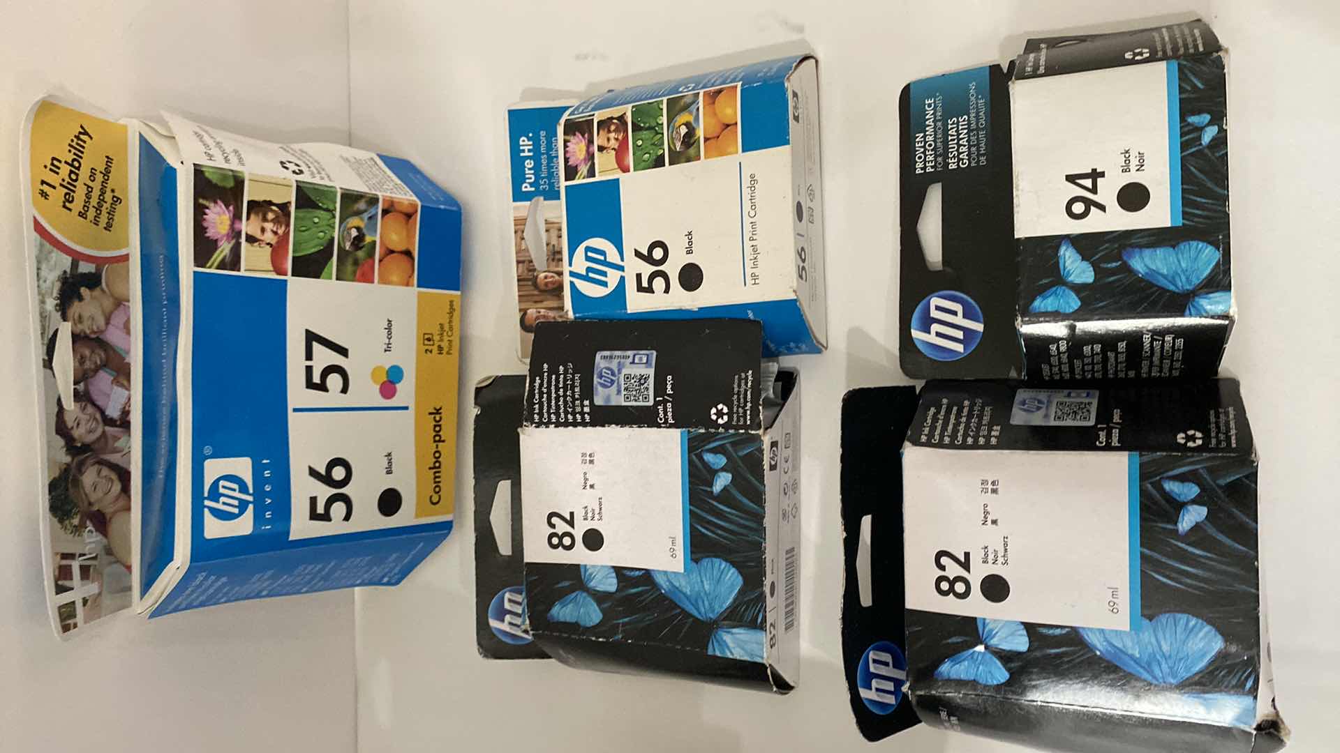 Photo 1 of ASSORTED HP CARTRIDGES