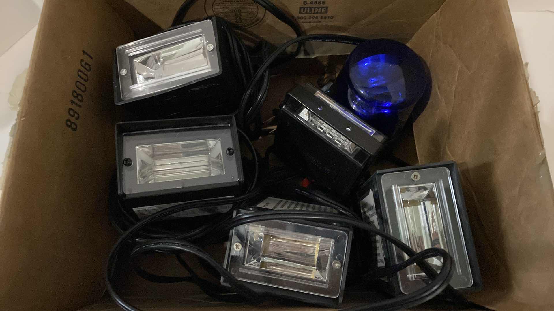 Photo 1 of BOX OF STROBE LIGHTS