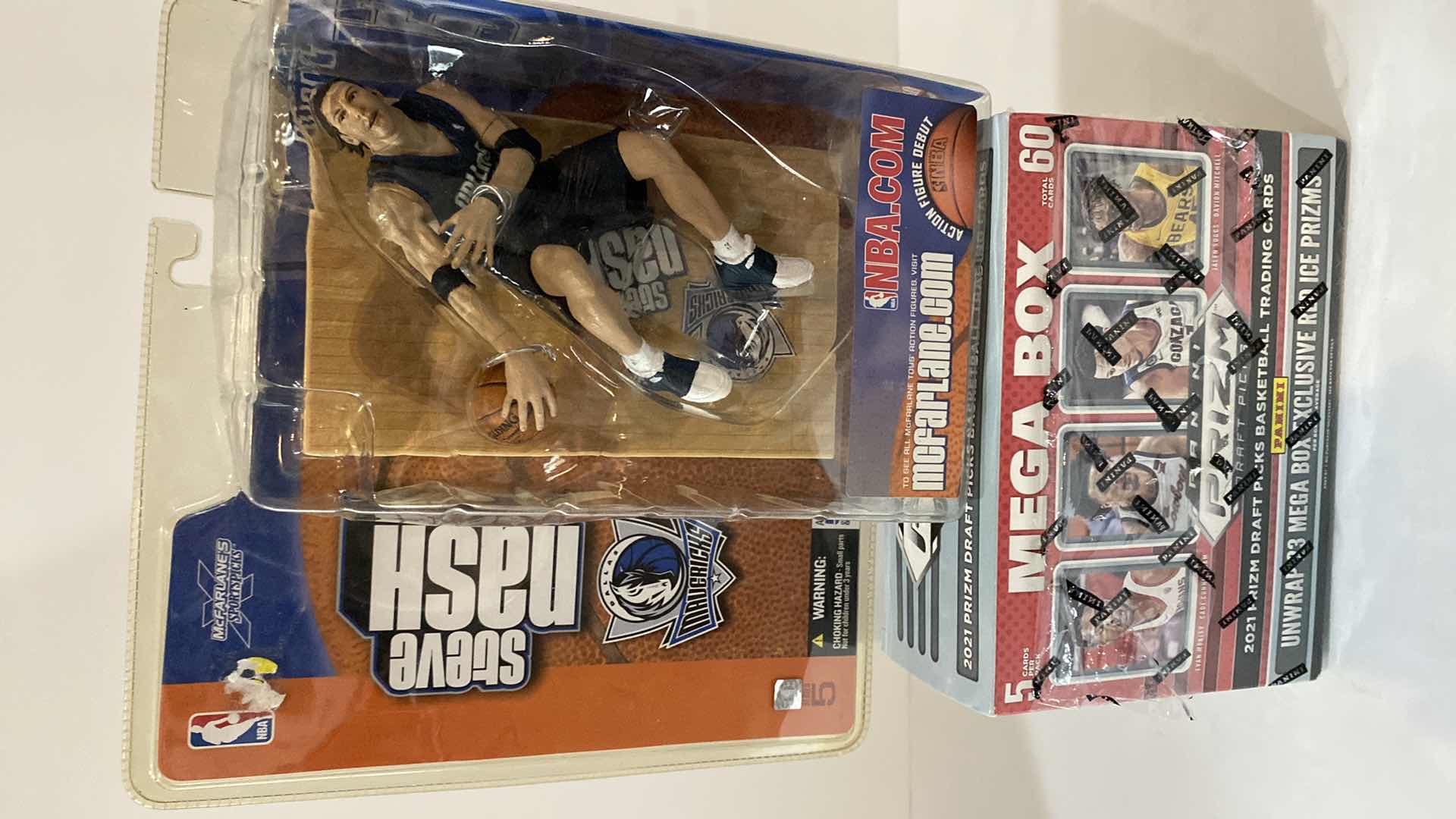 Photo 1 of 56 MEGA BOX BASKETBALL CARDS AND 2 COLLECTIBLES