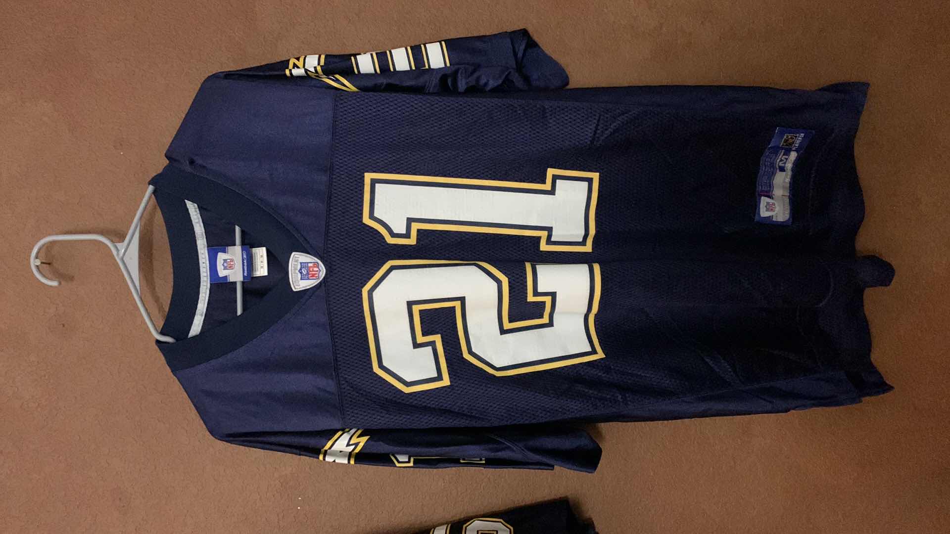Photo 1 of 2-SAN DIEGO CHARGERS FOOTBALL JERSEY'S 