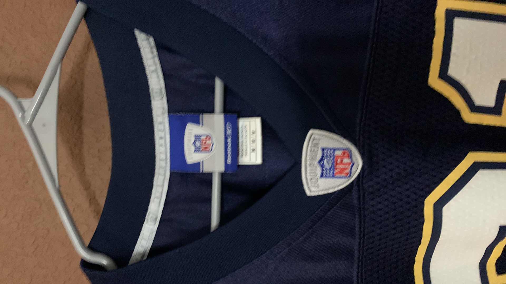 Photo 1 of 2-SAN DIEGO CHARGERS FOOTBALL JERSEY'S 