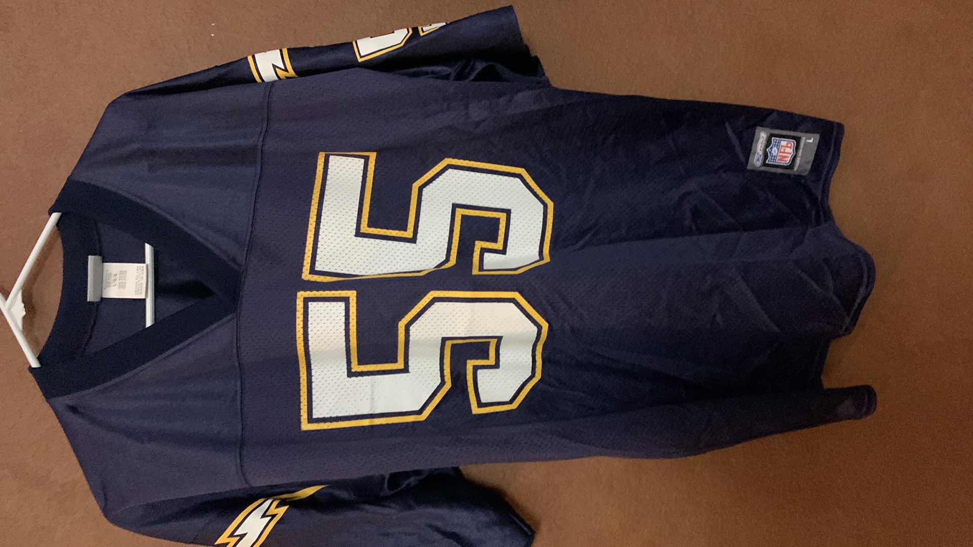 Photo 1 of 2-SAN DIEGO CHARGERS FOOTBALL JERSEY'S 