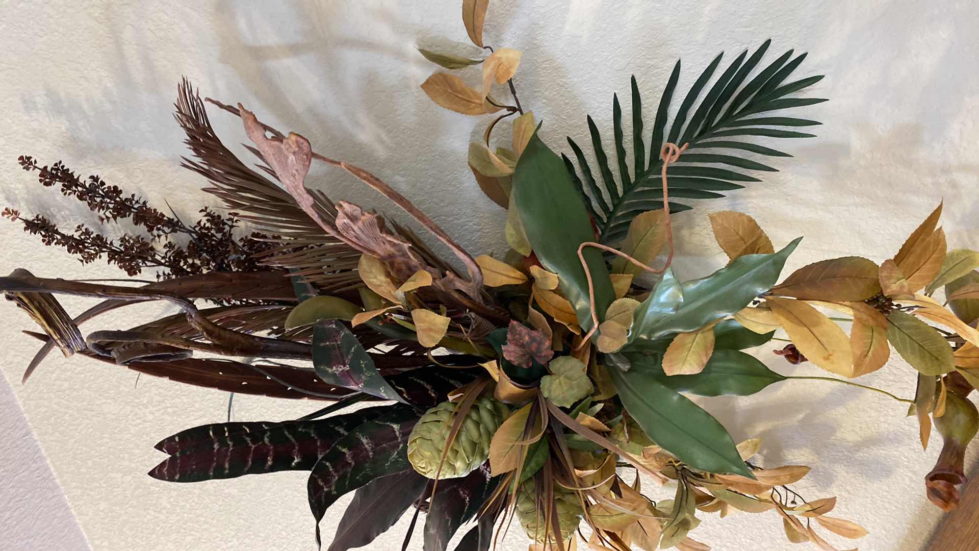 Photo 3 of TROPICAL FAUX FLORAL ARRANGEMENT H46”